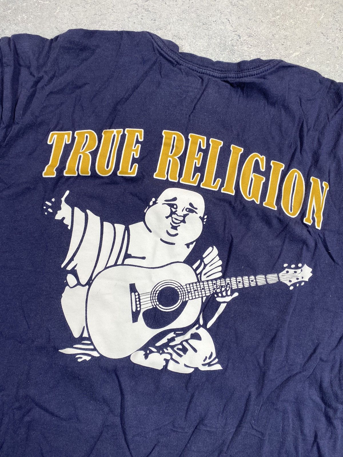Japanese Brand × True Religion True Religion Men’s Blue T-shirt With Big Centre Logo Size US M / EU 48-50 / 2 - 6 Thumbnail
