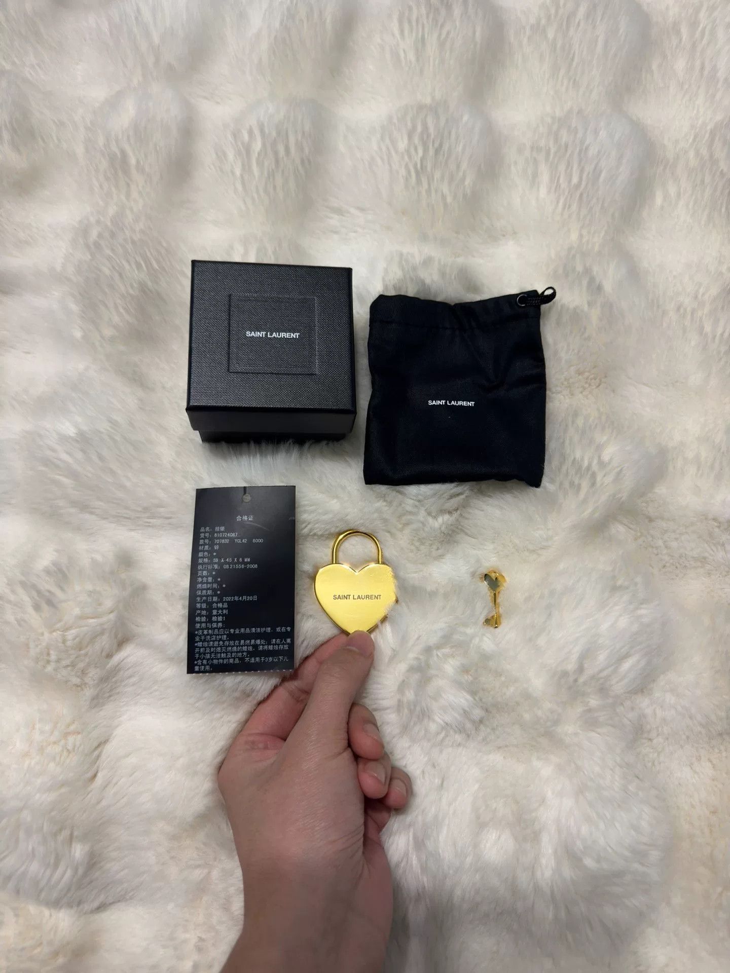 Saint Laurent Paris Saint Laurent YSL Gold Padlock Size ONE SIZE - 1 Thumbnail