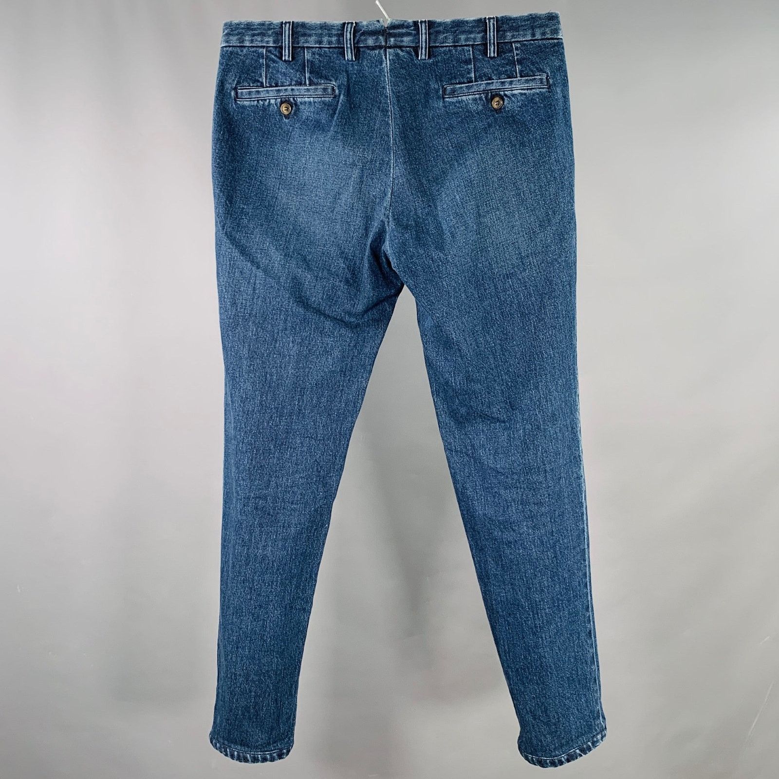 Rota ROTA Size L Blue Cotton Blend Tapered Jeans Size US 36 / EU 52 - 2 Thumbnail