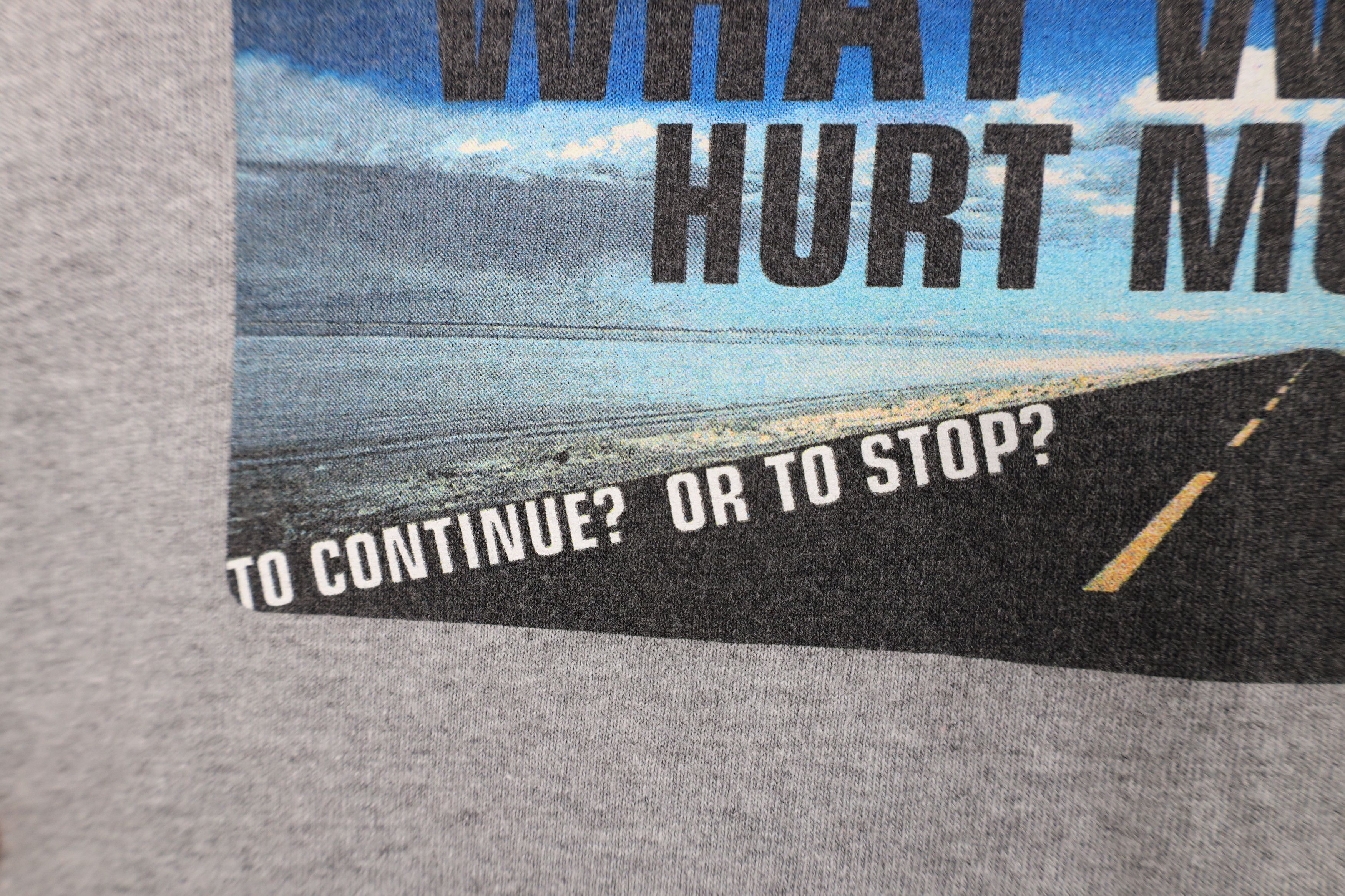 Adidas Vintage 90s Y2K Adidas Running Would Hurt More T-Shirt USA Size XL / US 12-14 / IT 48-50 - 5 Thumbnail