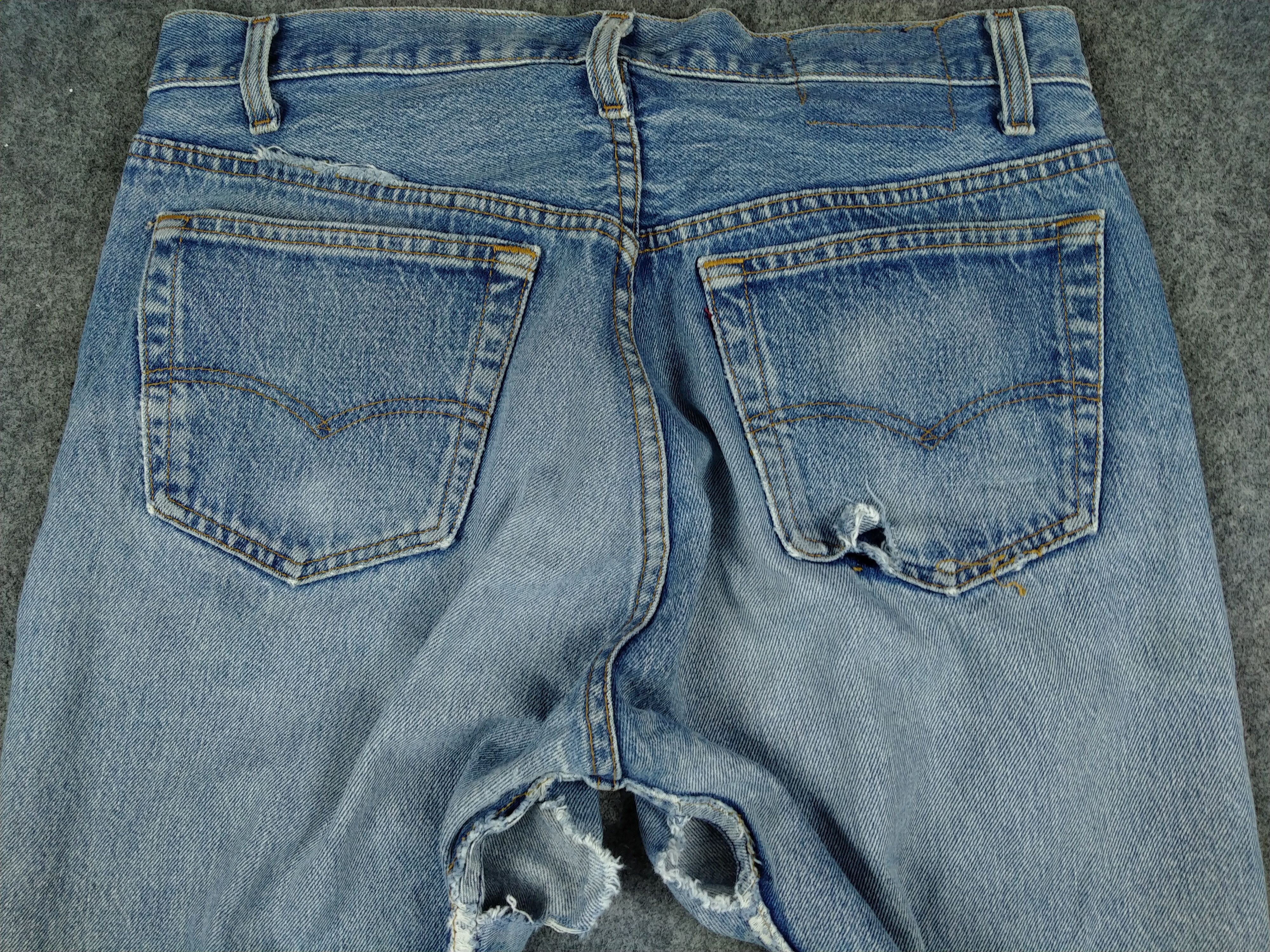 Levi's 80s Blue Wash Vintage Levi's 501 Denim 31x28.5 -JN804 Size US 31 - 4 Thumbnail