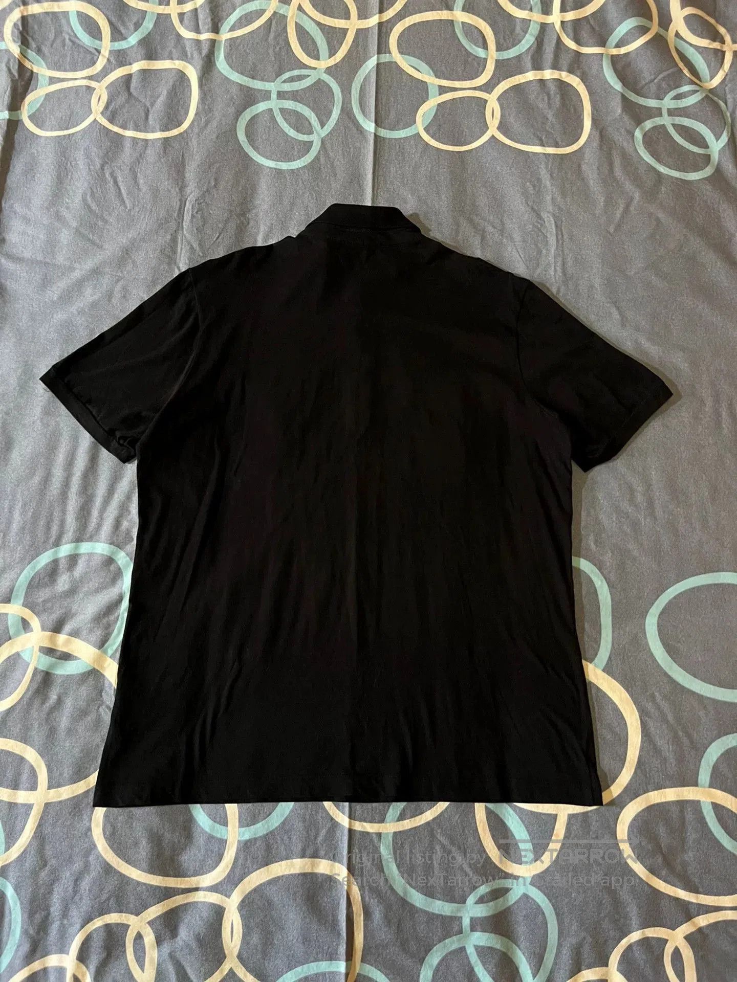 Pierre Balmain black embroidered logo short sleeve polo shirt. Size US L / EU 52-54 / 3 - 3 Thumbnail