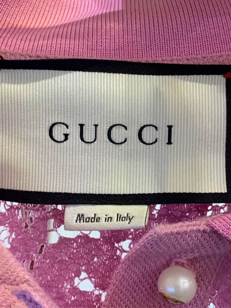 Gucci Gucci Pink lace short sleeves 2505-Nextarrow Size M / US 6-8 / IT 42-44 - 3 Thumbnail