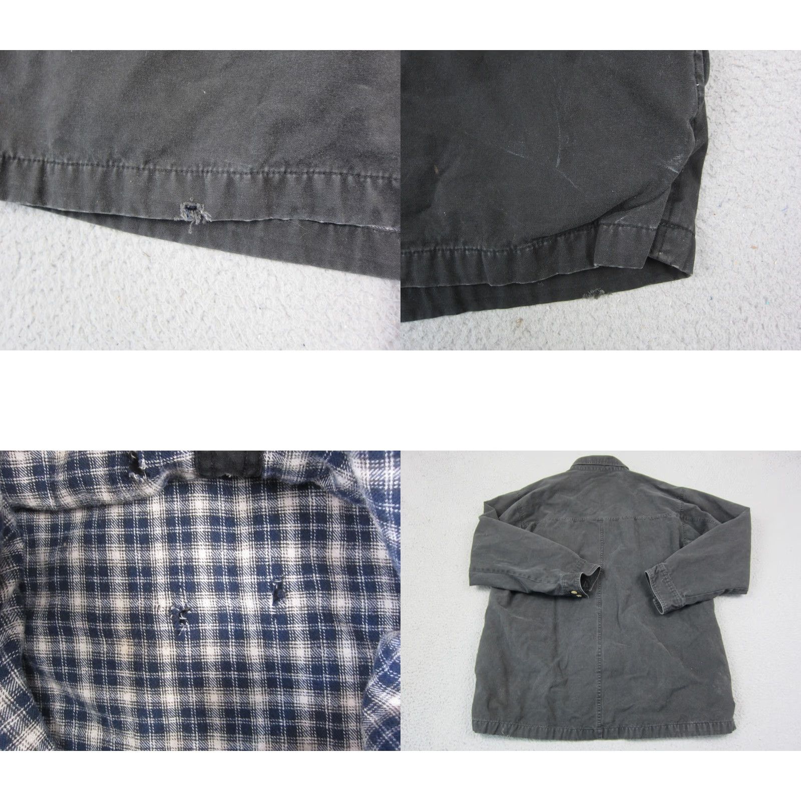 Cherokee VINTAGE Cherokee Shirt Mens L Black Canvas Button-Up Shacket Workwear 80s USA Button Down Collar Size US L / EU 52-54 / 3 - 8 Thumbnail