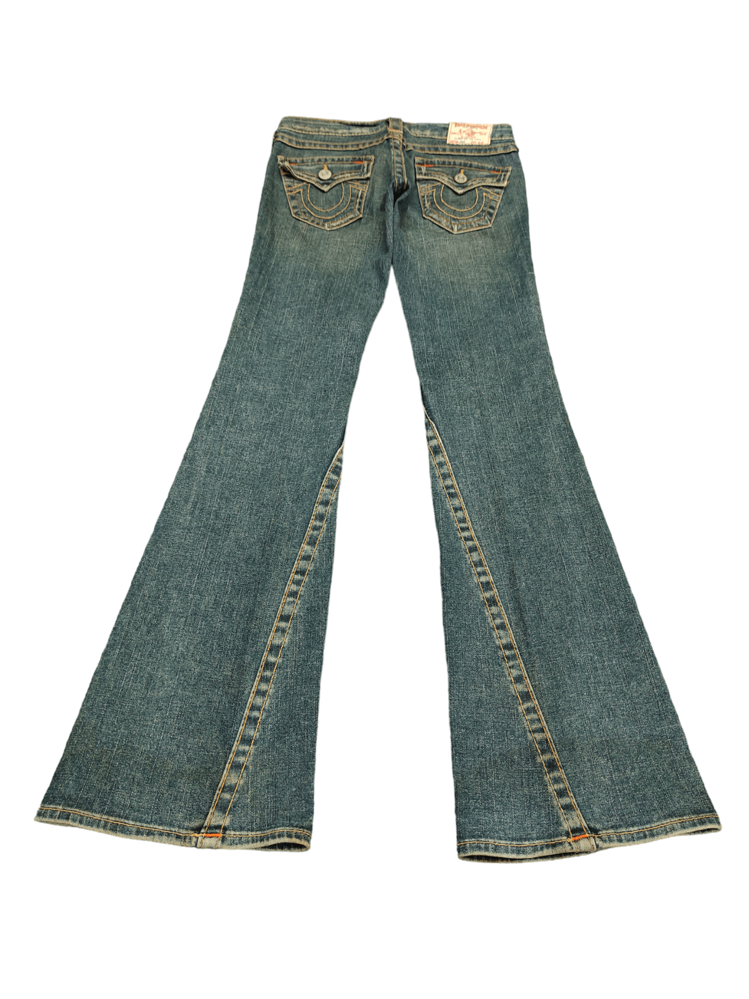 True Religion Flare Jeans True Religon Distress Faded Low Rise Boot Cut Size US 26 / EU 42 - 2 Thumbnail