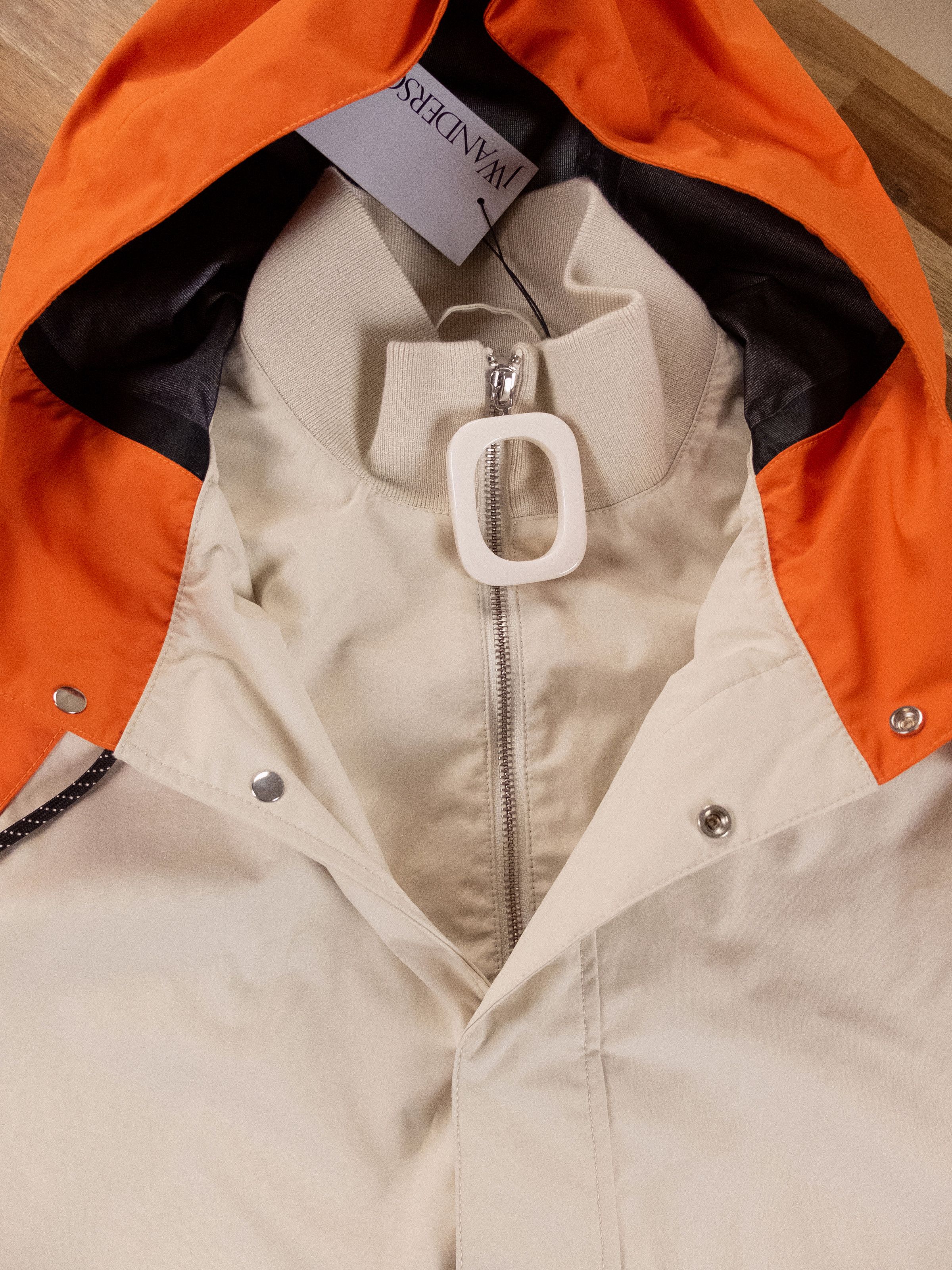 JW Anderson JW Anderson beige orange colorblock hood parka jacket Medium Size US M / EU 48-50 / 2 - 8 Thumbnail