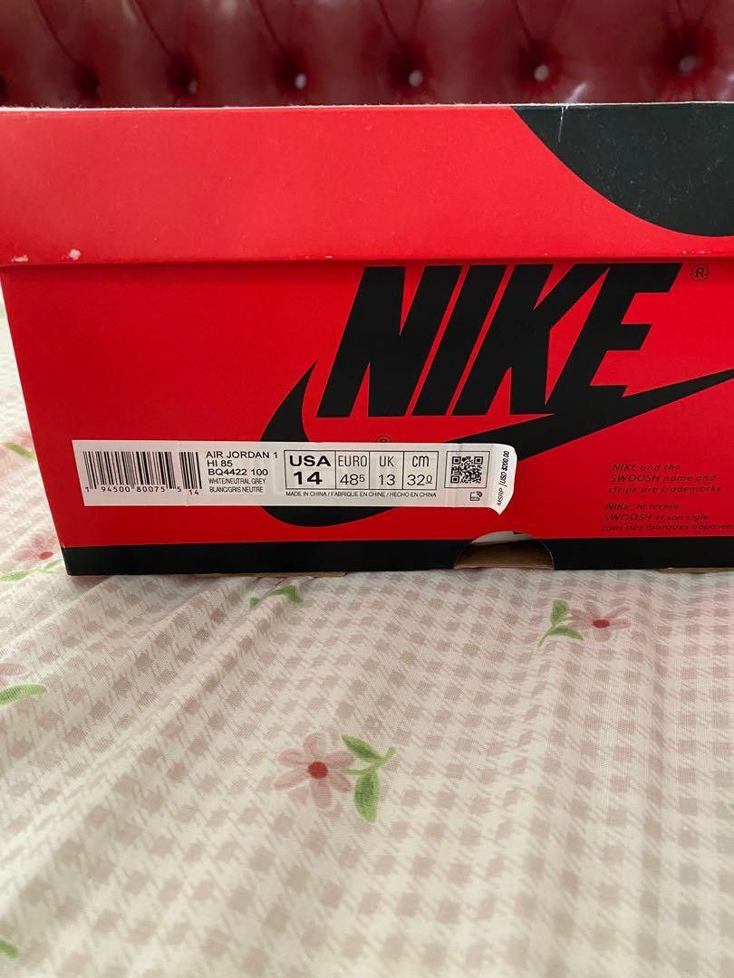 Nike Jordan 1 High OG 85’ Neutral Grey Size US 14 / EU 47 - 5 Thumbnail