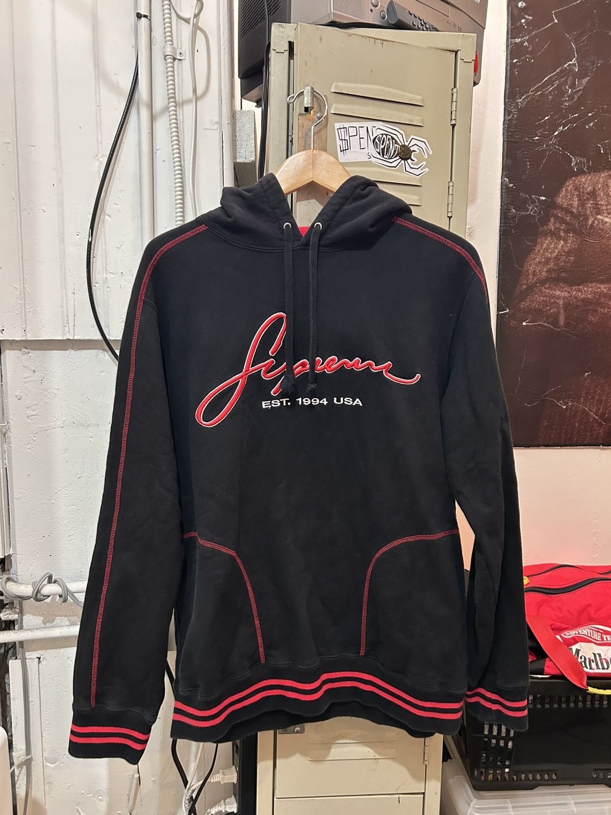Supreme Contrast Hoodie | Grailed