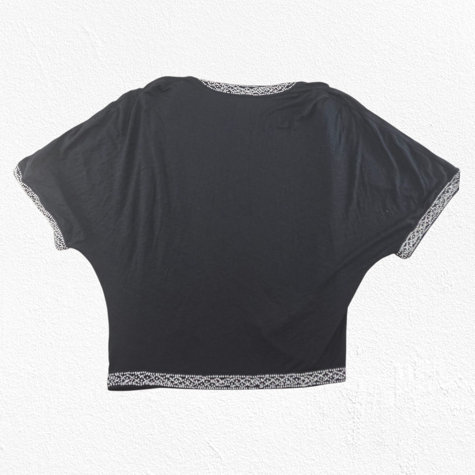 Anthropologie Anthropologie Black Kimono Cardigan Beaded Boho Size Small Size S / US 4 / IT 40 - 10 Thumbnail
