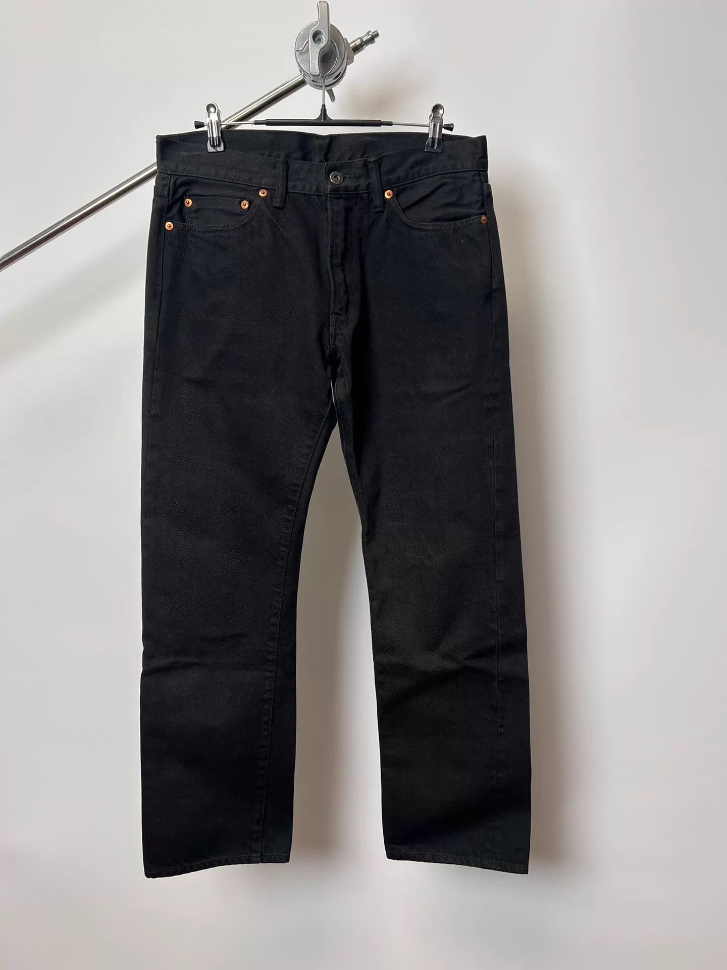 Comme des Garcons CDG Brass Black Jeans: Brass Hw, Corduroy Back, Fade Size US 30 / EU 46 - 2 Thumbnail