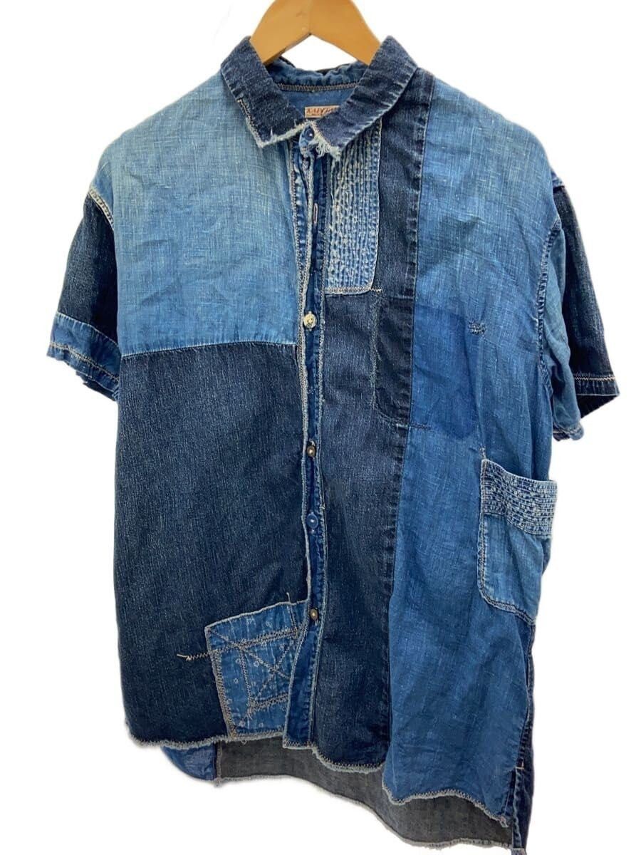 Kapital Reconstructed Short Sleeve Button Shirt Size US L / EU 52-54 / 3 - 1 Thumbnail