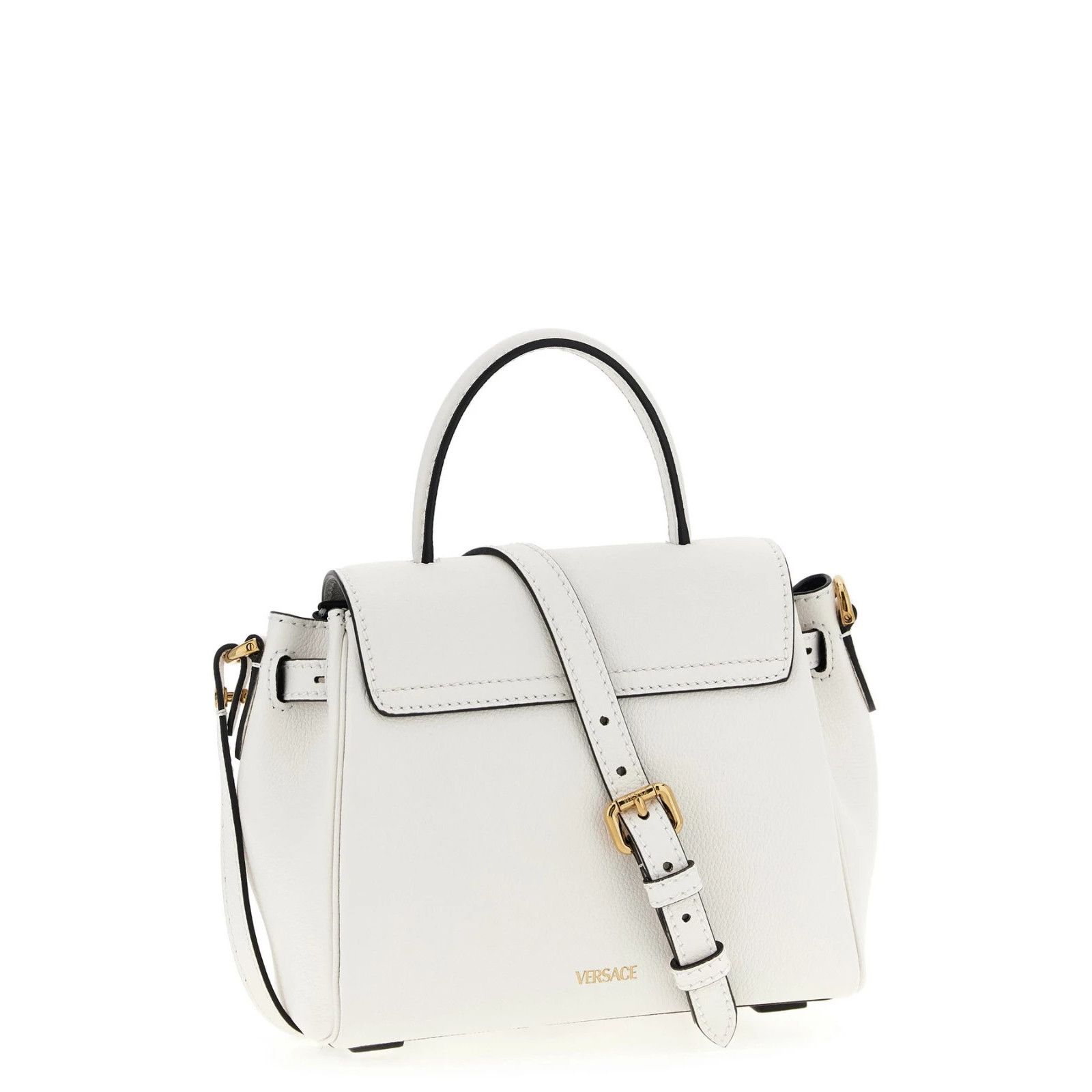 Versace VERSACE Medusa White Leather Handbag New & Authentic Size ONE SIZE - 3 Thumbnail