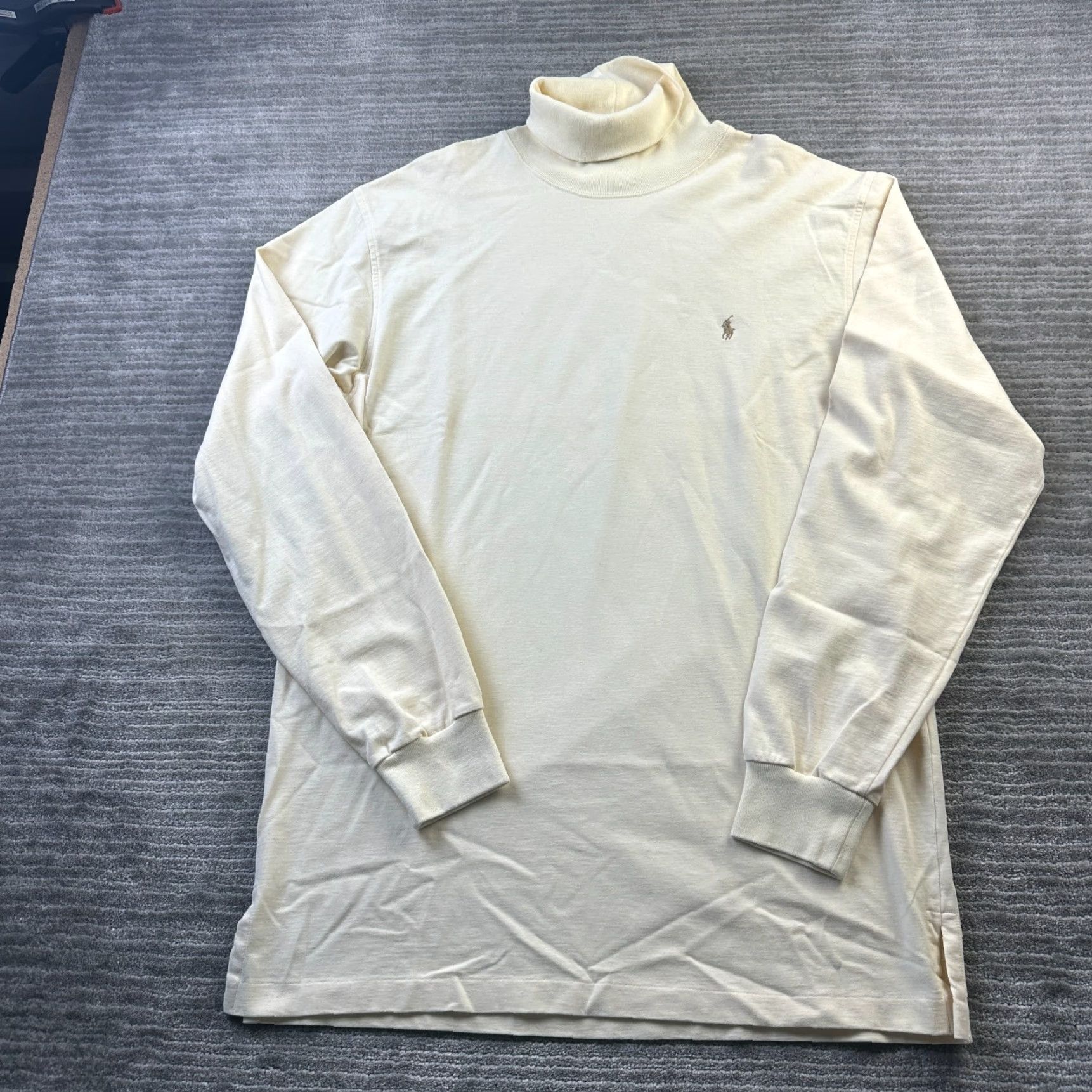 Polo Ralph Lauren VINTAGE Polo Ralph Lauren Shirt Mens Large Beige Tan Cream Turtleneck 90s Y2K Shirt Mens Large Beige Tan Cream Turtleneck 90s Y2K Size US L / EU 52-54 / 3 - 2 Thumbnail