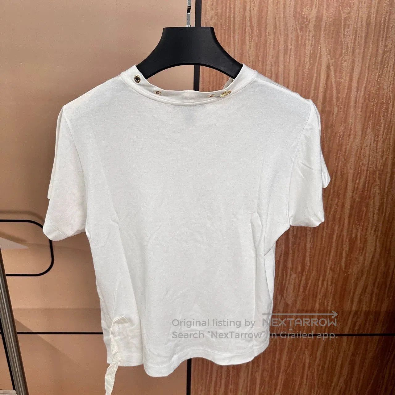 Louis Vuitton louis vuitton white logo short sleeve top. Size M / US 6-8 / IT 42-44 - 2 Thumbnail