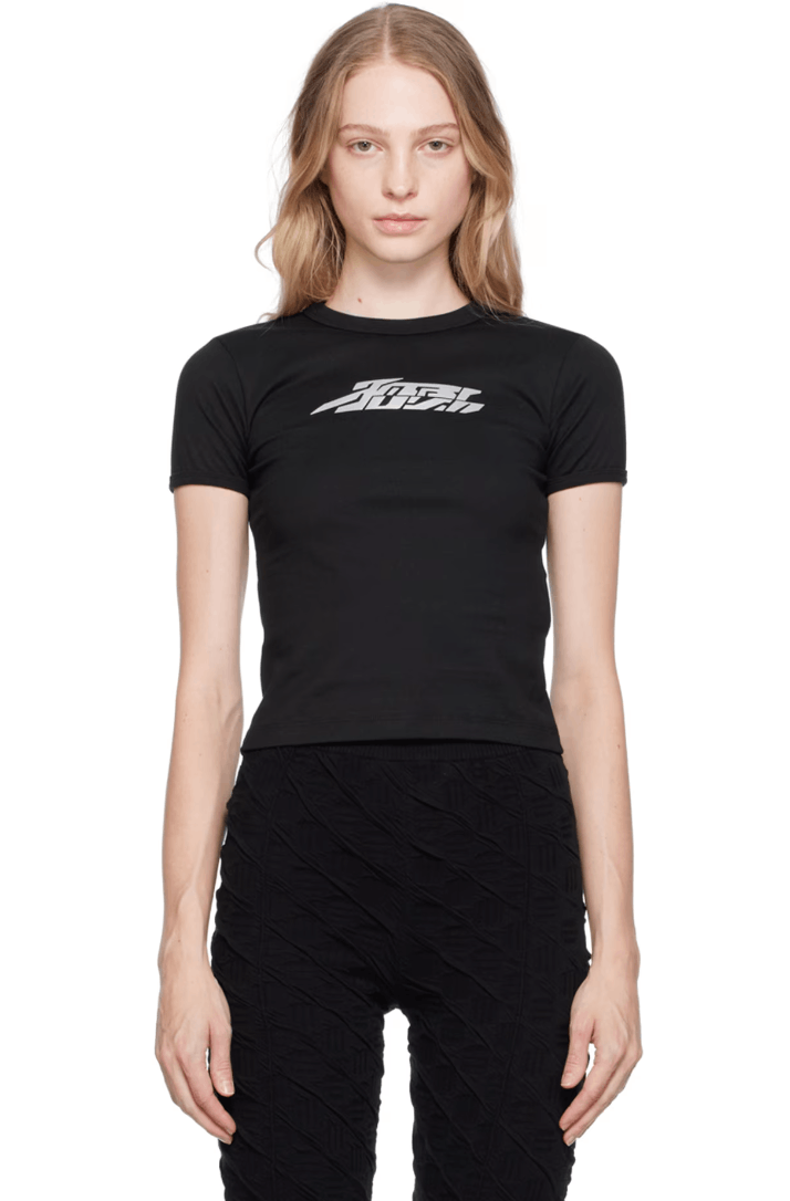 Ambush Design $250 Ambush Reflective Cropped Fitted T-Shirt Size L / US 10 / IT 46 - 1 Thumbnail