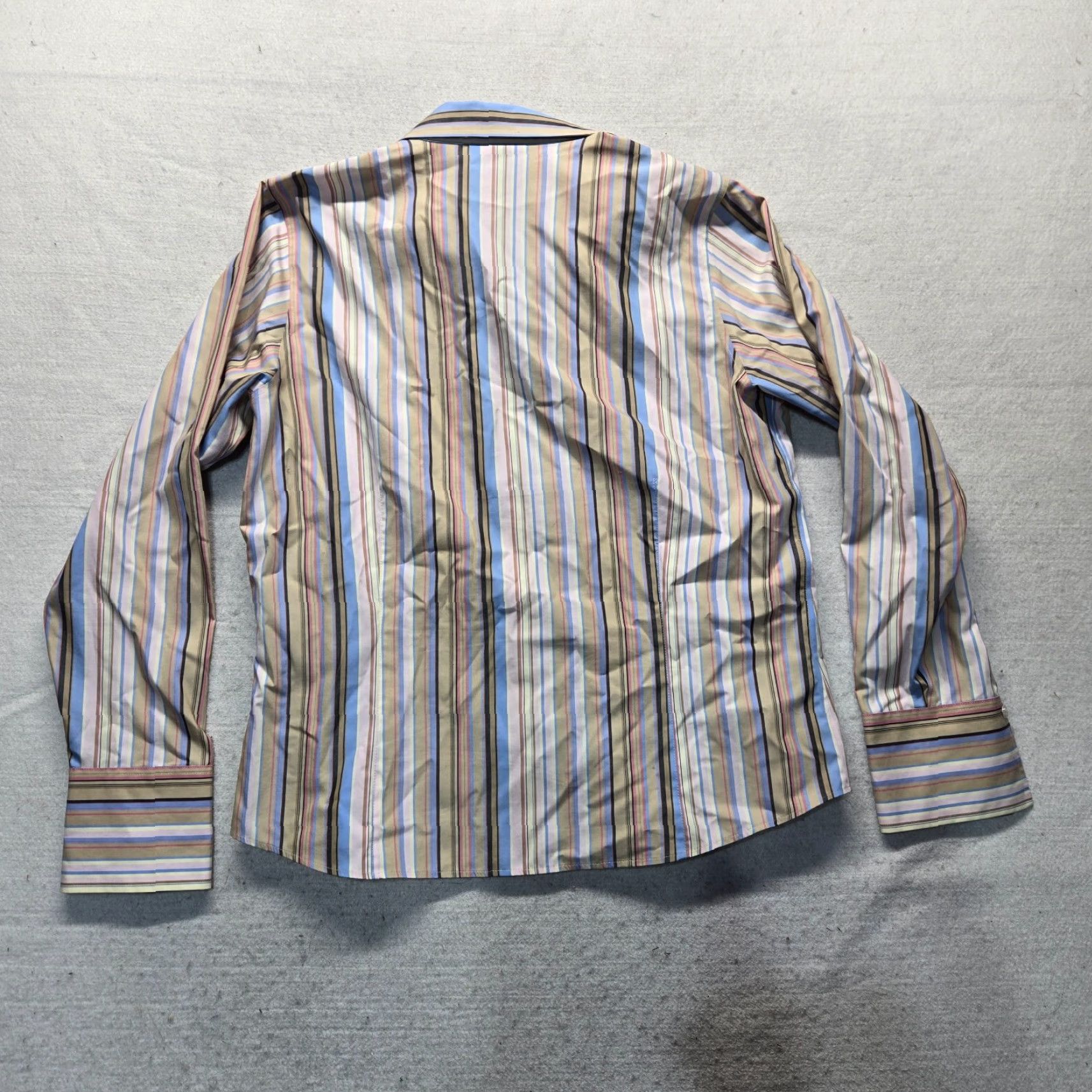 Liz Claiborne Liz Claiborne Shirt Adults 12 Multicolor Striped Long Sleeve Button-Up Women's Shirt Non-Iron Basic Regular Adult Women 12 Multicolor Stripe Shirt Size XL / US 12-14 / IT 48-50 - 7 Thumbnail