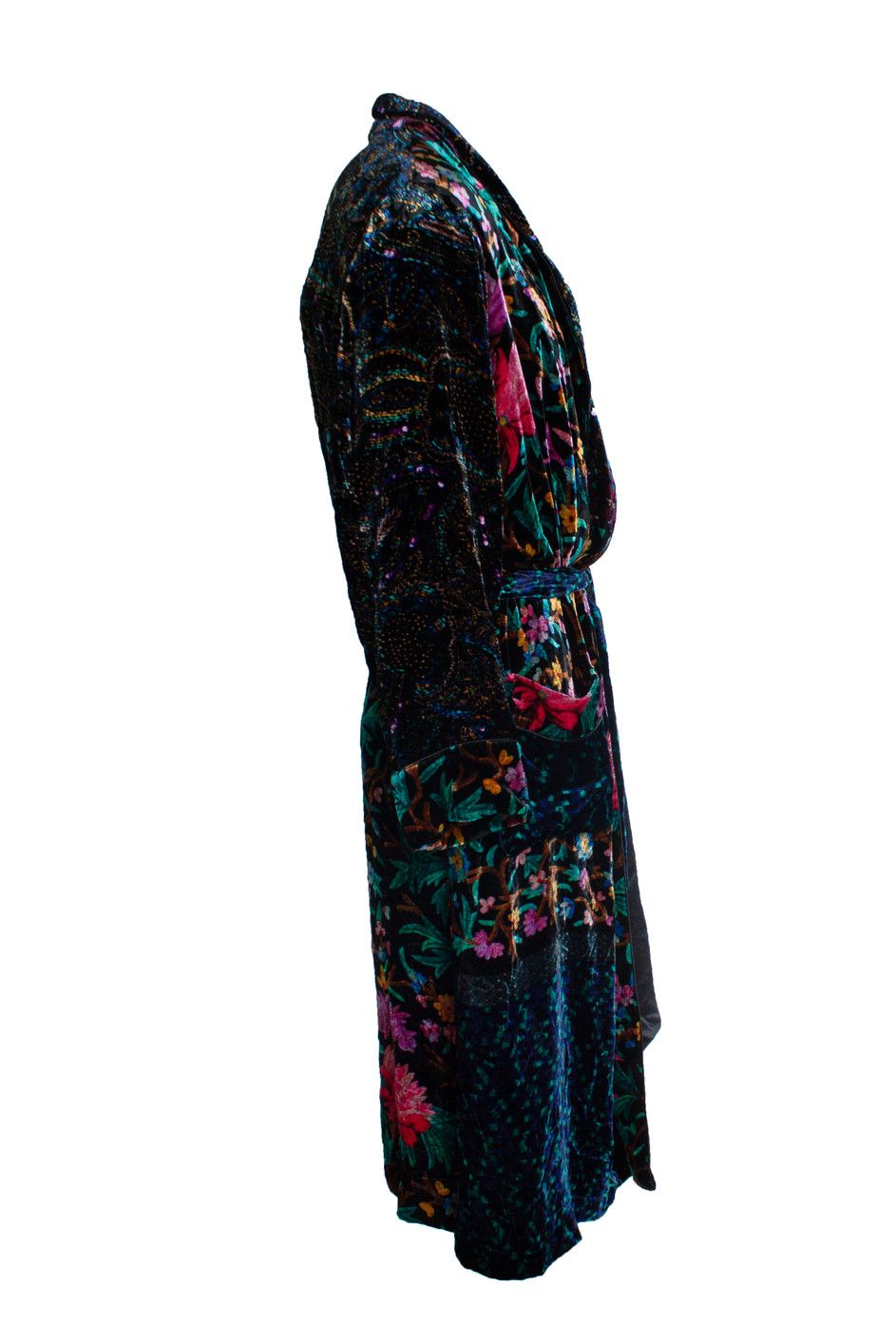 Pierre-Louis Mascia Velour bathrobe jacket with floral print Size US L / EU 52-54 / 3 - 4 Thumbnail
