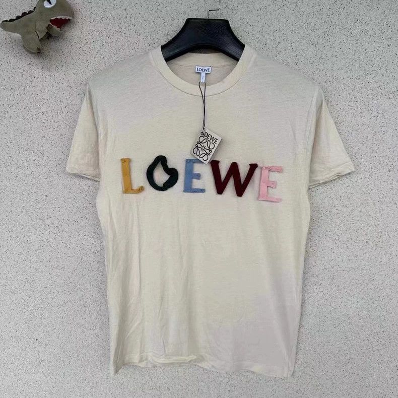Loewe Loewe Short Sleeve T-Shirt with Logo- DMC Size US S / EU 44-46 / 1 - 1 Thumbnail