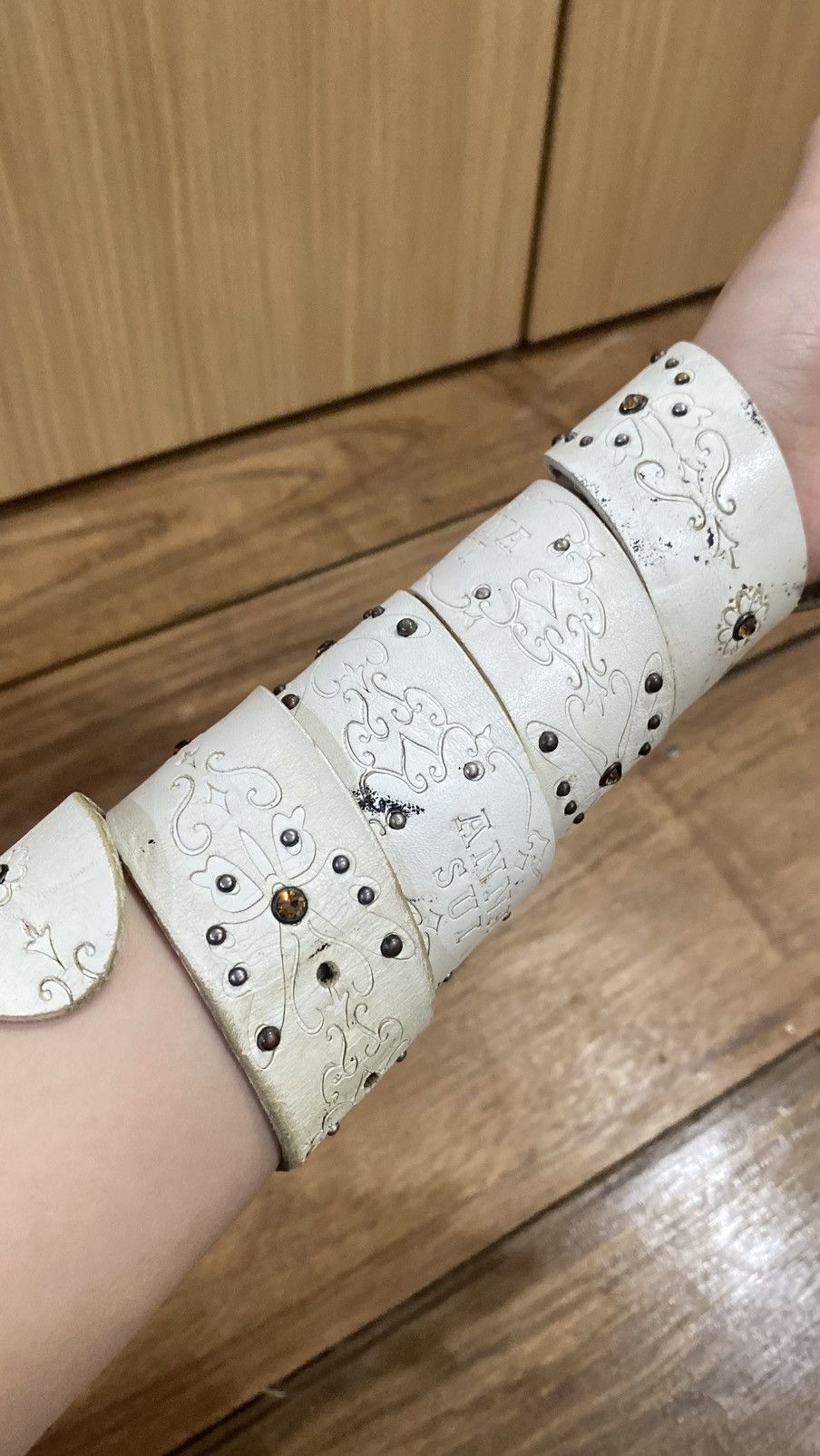 Vintage Y2K leather belt anna sui Size ONE SIZE - 2 Thumbnail