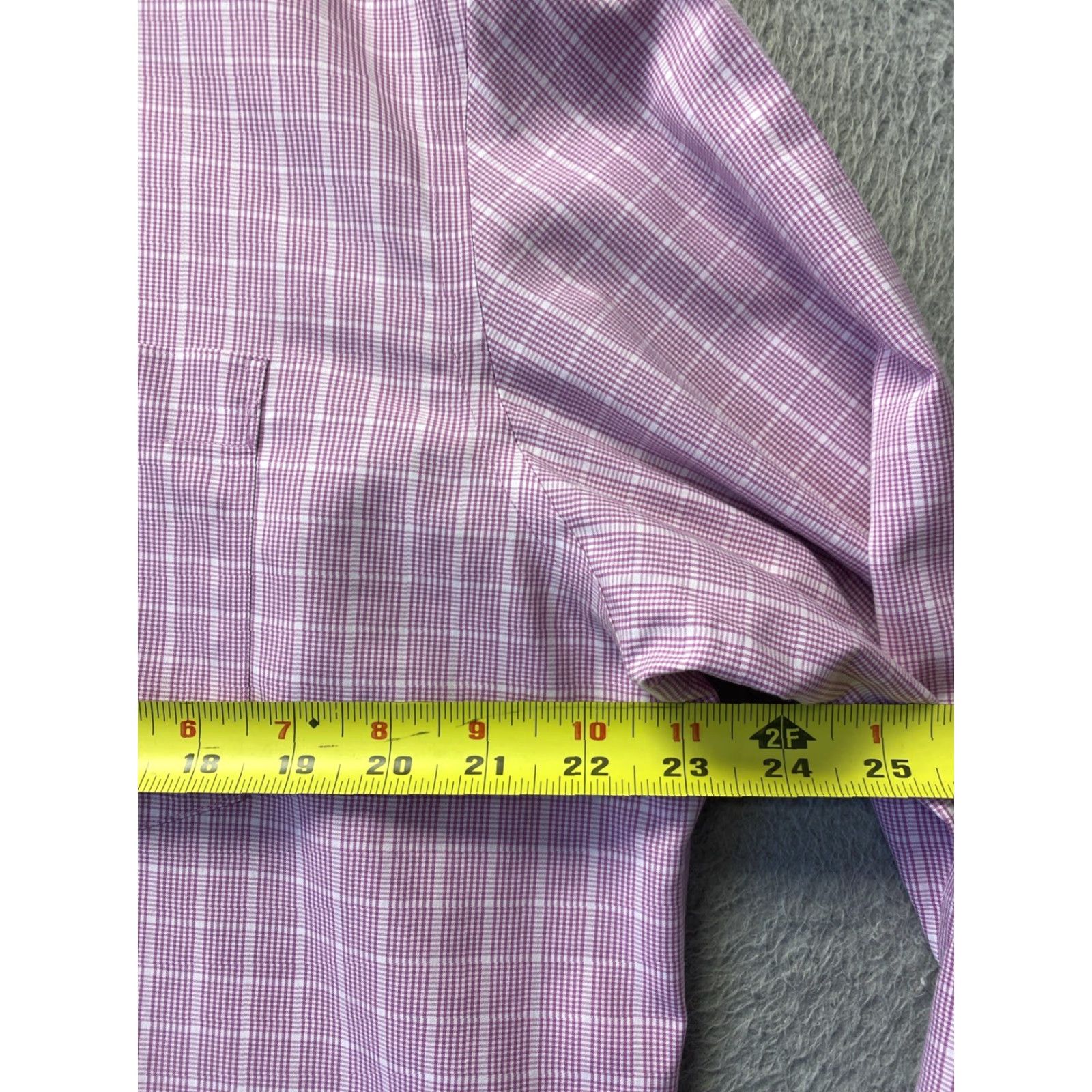 Banana Republic BANANA REPUBLIC Shirt Cotton Pink Plaid L Mens Regular Button Spread Collar All Seasons Size US L / EU 52-54 / 3 - 5 Thumbnail