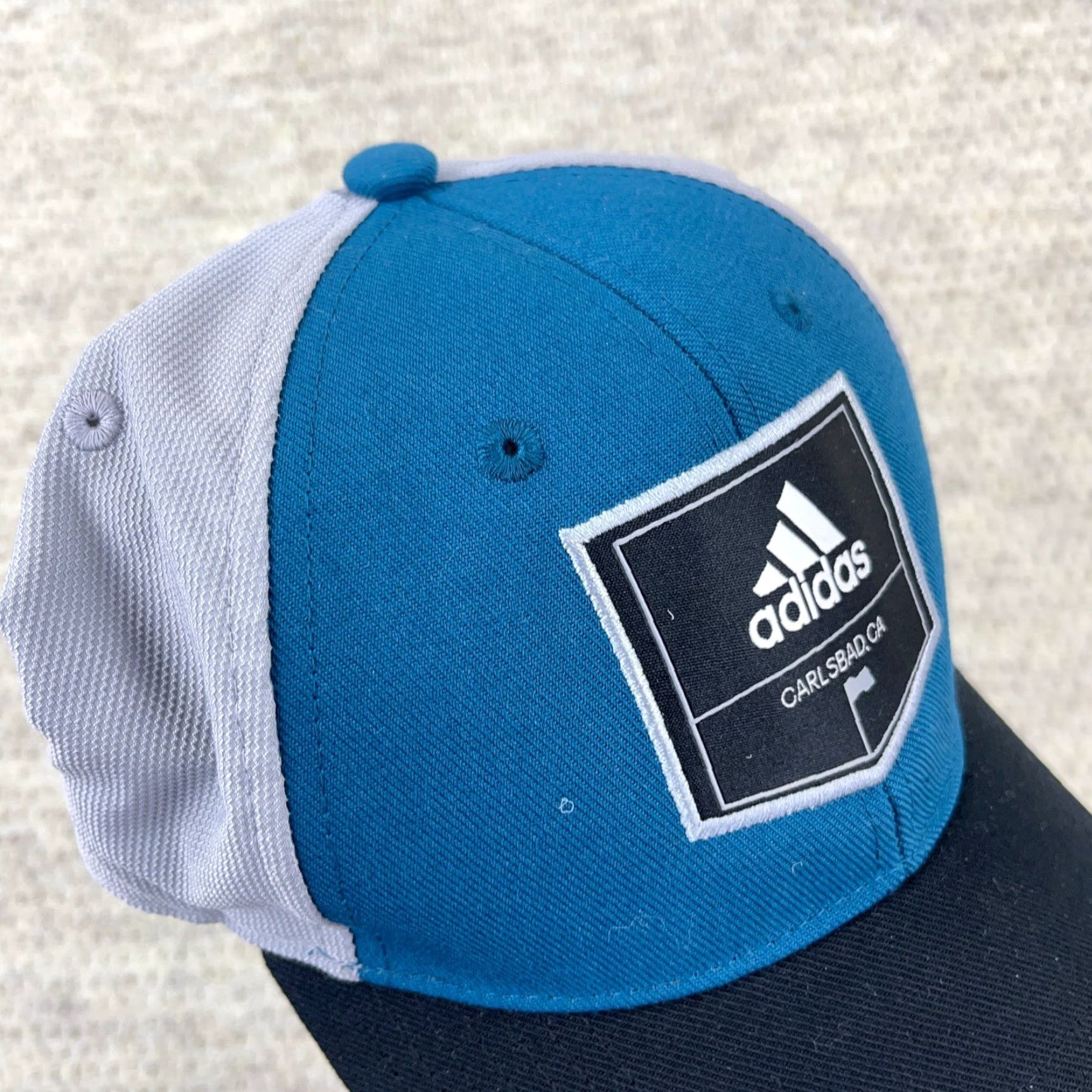 Adidas Adidas Hat Baseball Cap Mens Blue Adjustable Twill Patch Carlsbad CA Golf Baseball Cap Sports Logo Outdoor Retro Mens Size ONE SIZE - 7 Thumbnail
