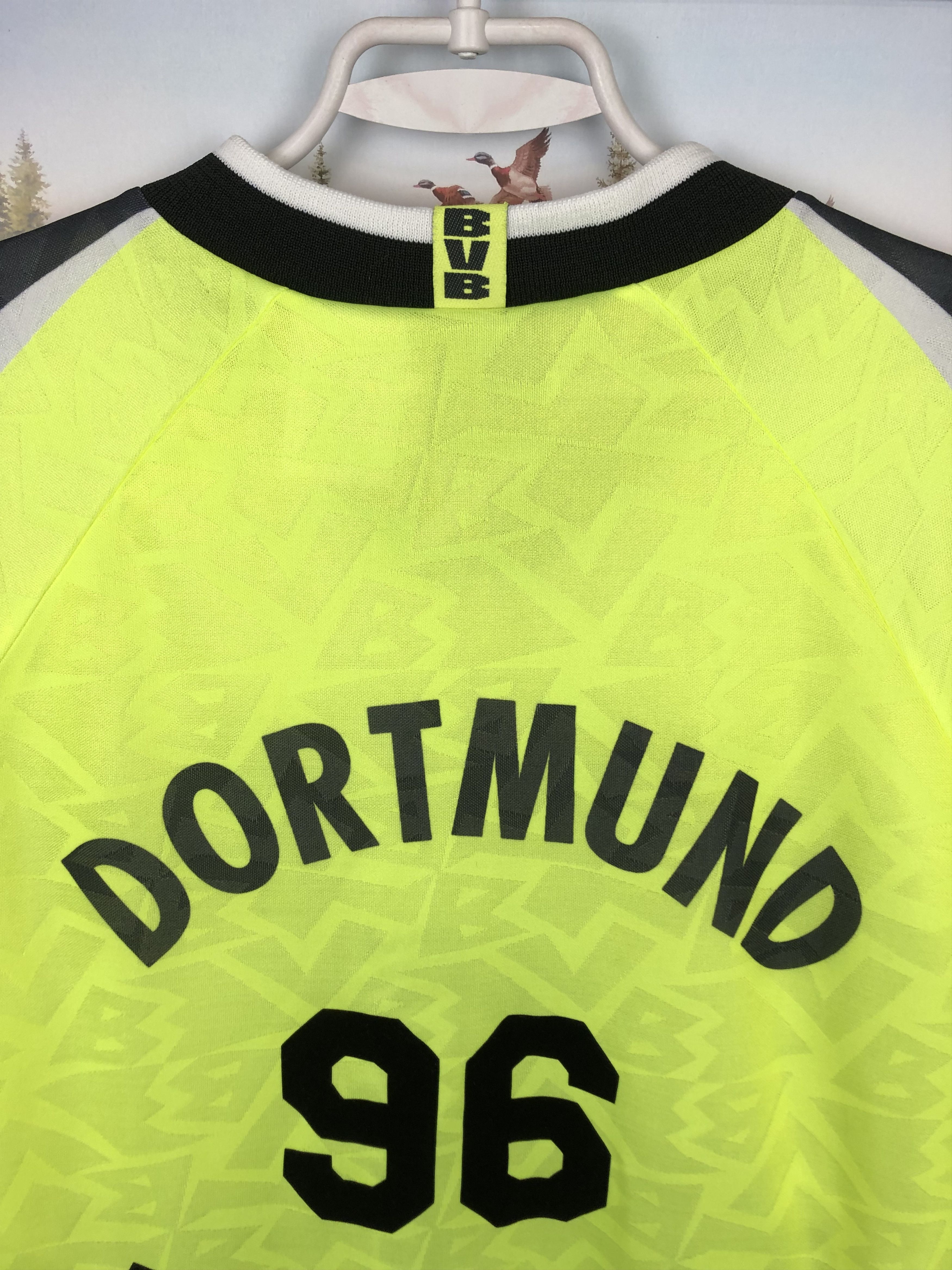 Nike Borussia Dortmund football shirt 1996 Nike Deutscher Tee Size US XXL / EU 58 / 5 - 13 Thumbnail