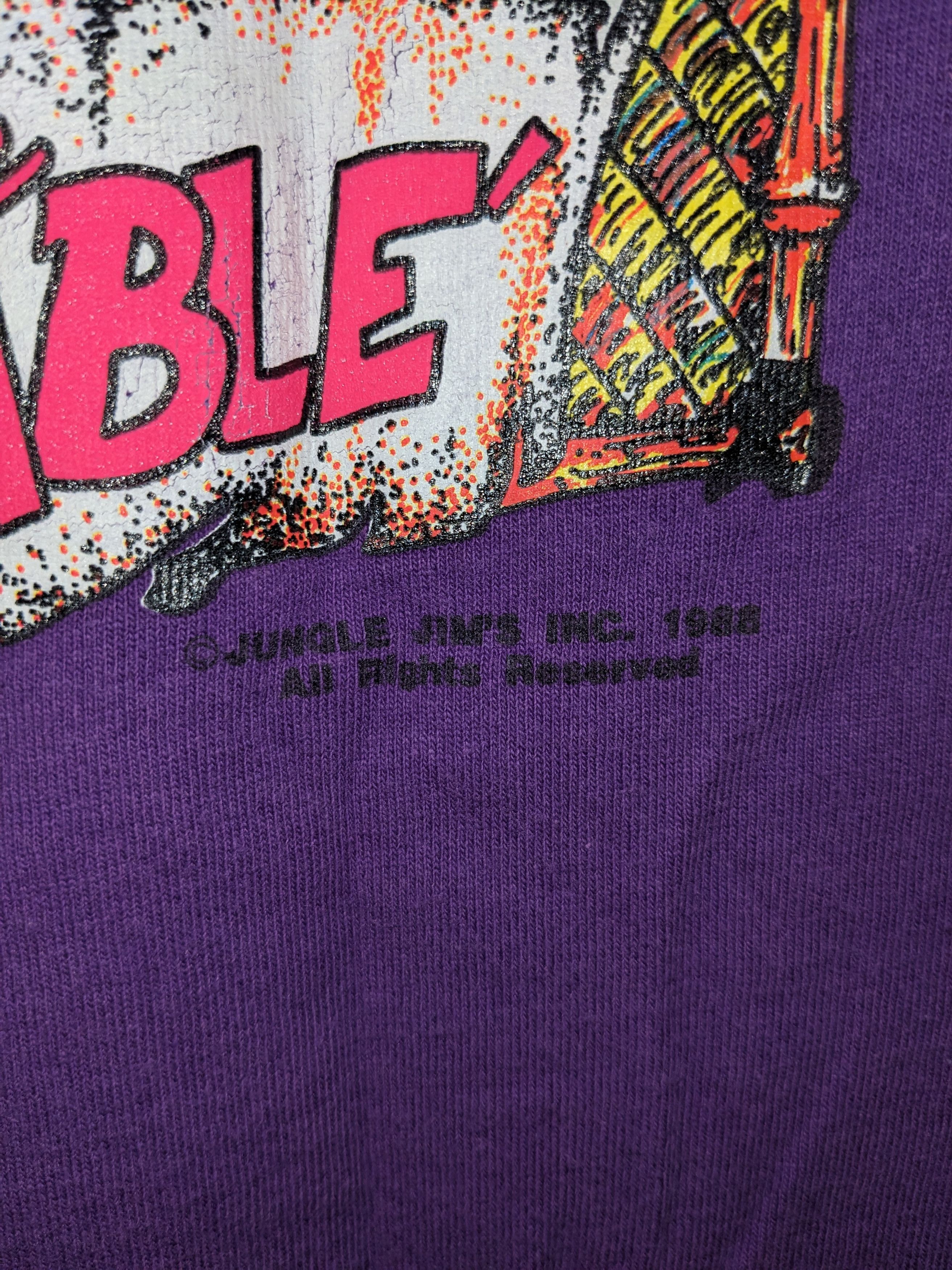 NASCAR × Vintage Vintage 1988 Jungle Jim Nascar Racing Speedway T-Shirt Size US L / EU 52-54 / 3 - 3 Thumbnail