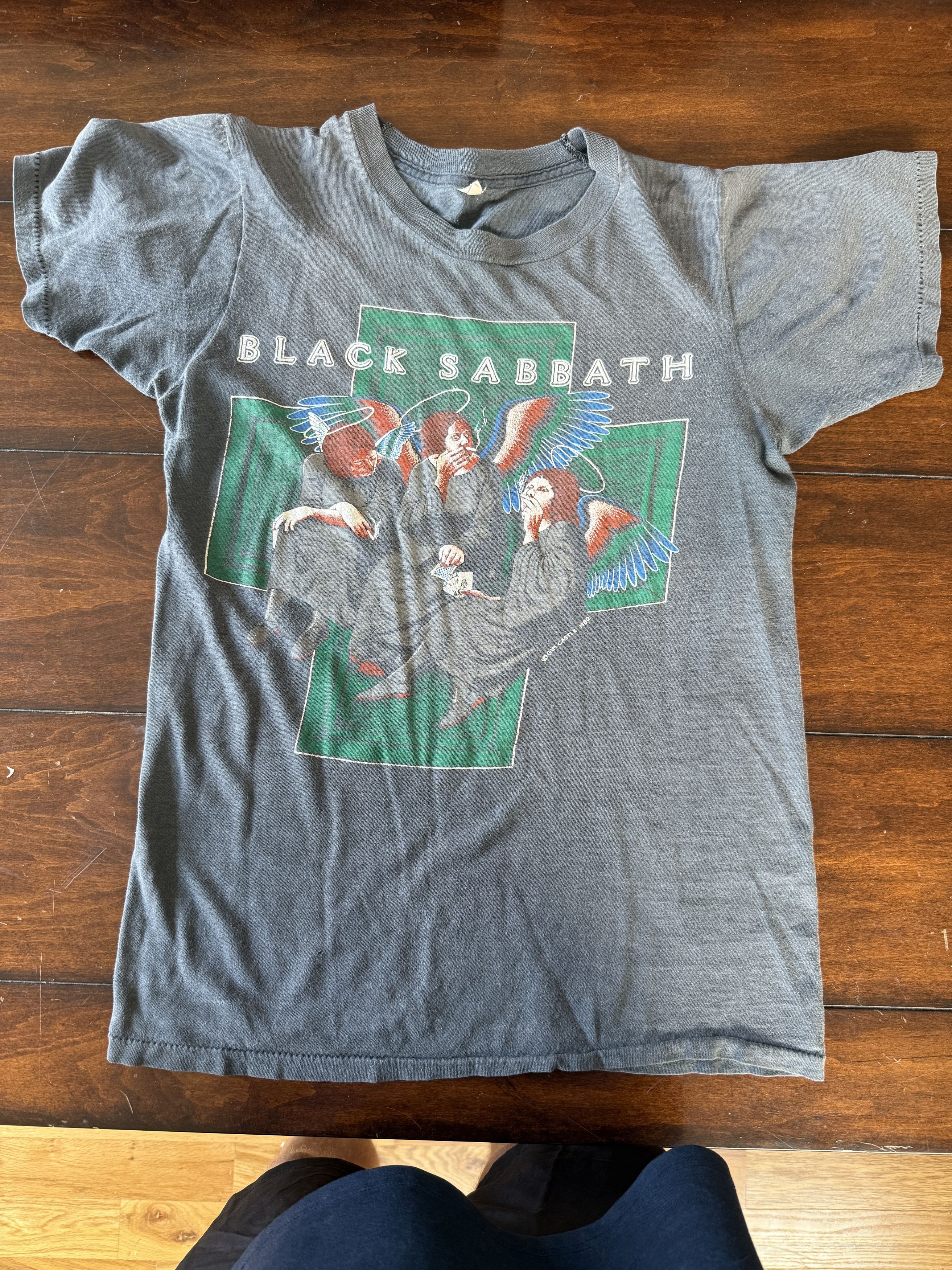 Black Sabbath RARE Vintage 1980 Black Sabbath Tour T-Shirt – Original Size US S / EU 44-46 / 1 - 1 Thumbnail