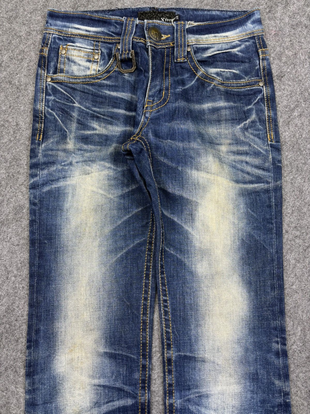 Japanese Brand Xfrm Japan Punk Skull Street Denim F744 Size US 28 / EU 44 - 3 Thumbnail