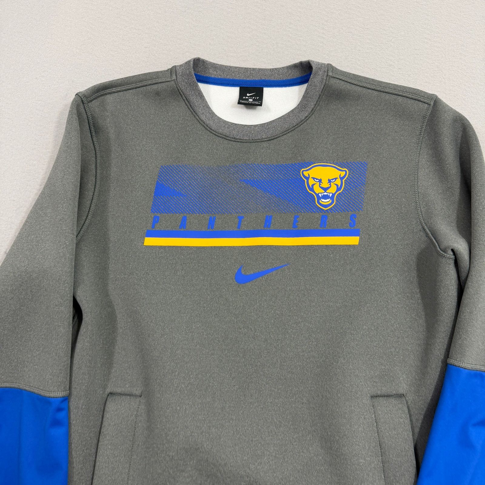 Nike Nike Pittsburgh Panthers Sweatshirt Men's Medium Gray Tech Size US M / EU 48-50 / 2 - 2 Thumbnail