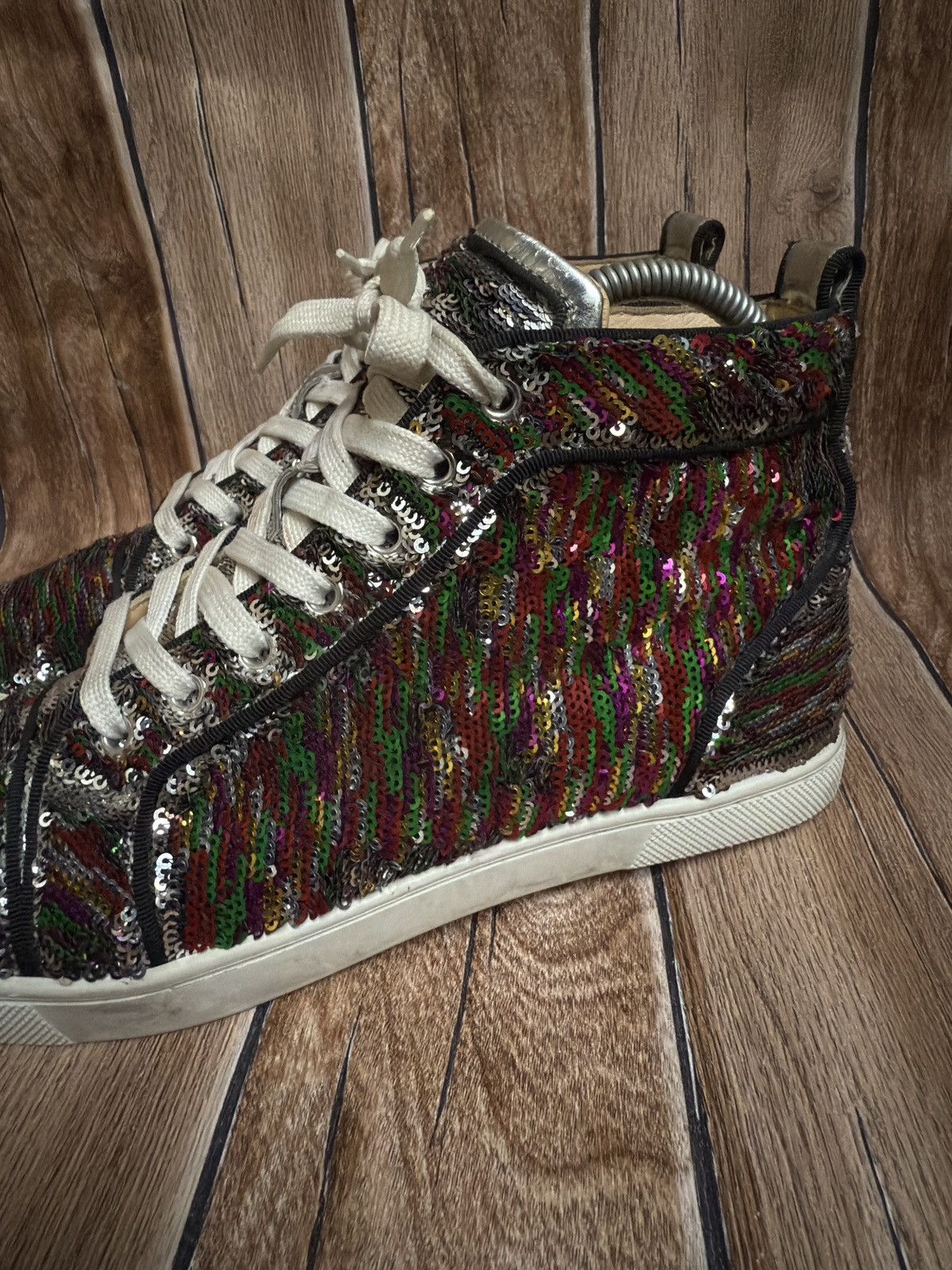 Christian Louboutin ❤️🔥Bip bip sequin trainers Size US 7.5 / IT 37.5 - 8 Thumbnail