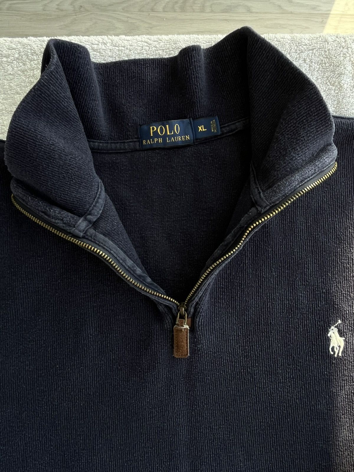 Polo Ralph Lauren Vintage POLO Ralph Lauren 1/4 zip sweater Size US XL / EU 56 / 4 - 3 Thumbnail