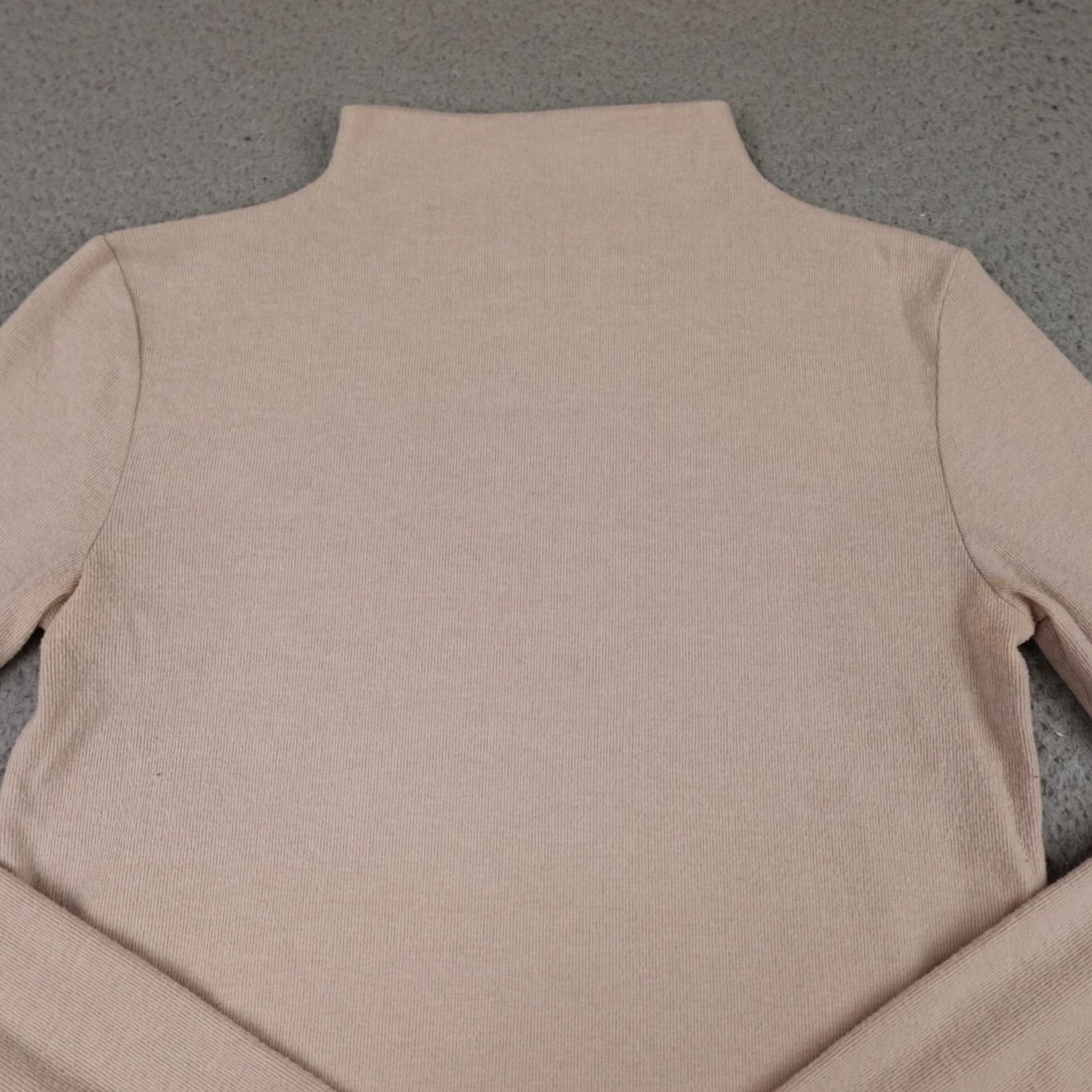Zara Zara Knit Turtleneck Pullover Shirt Womens Medium Brown Long Sleeve Ribbed Size M / US 6-8 / IT 42-44 - 4 Thumbnail