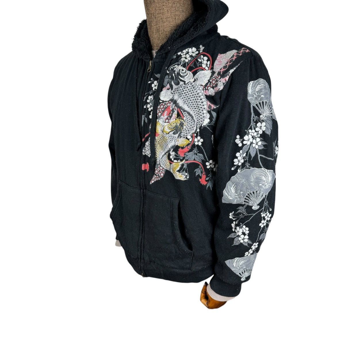 Japanese Brand ❄️SUKAJAN KOI FISH HOODIE SWEATSHIRT Size US L / EU 52-54 / 3 - 2 Thumbnail