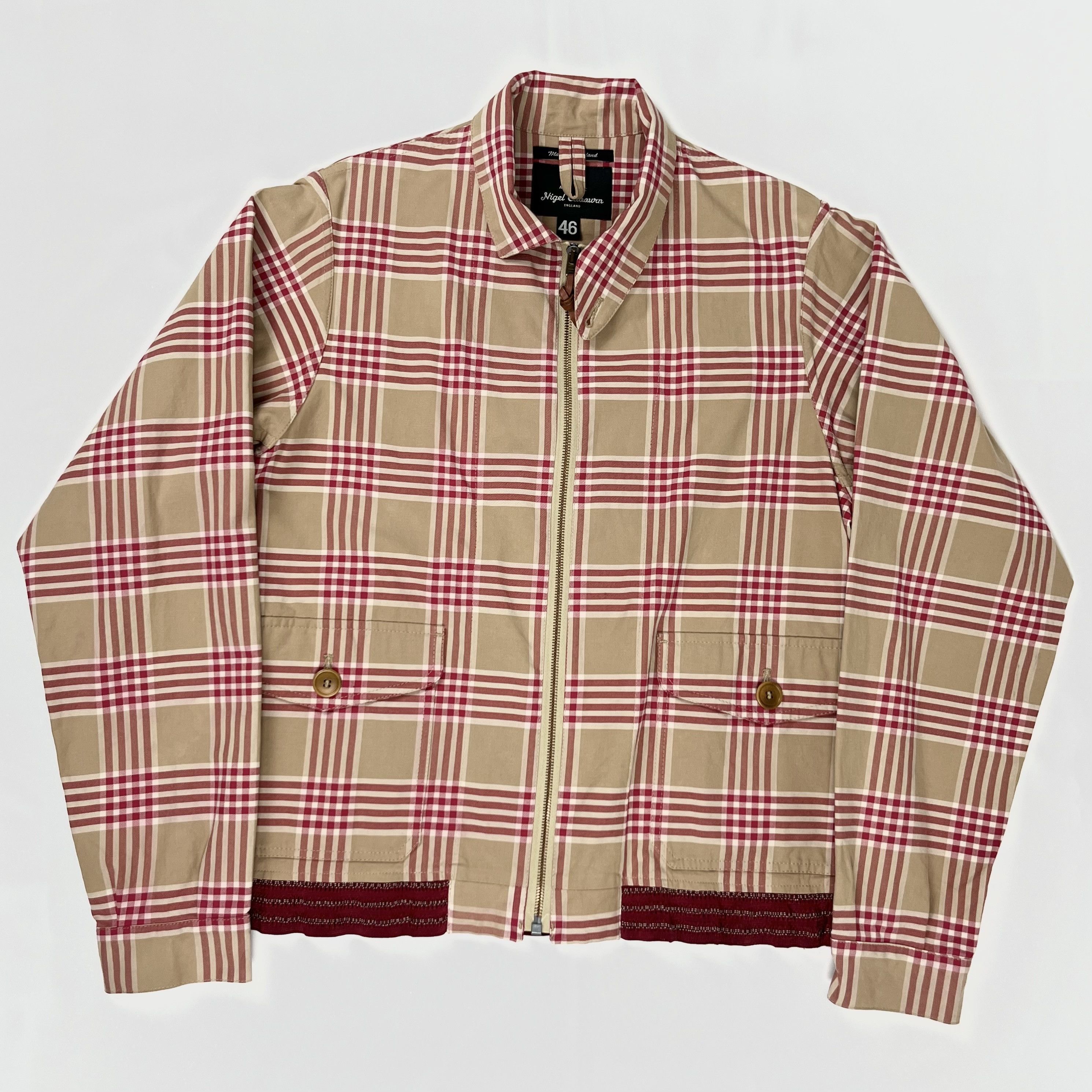 image of Nigel Cabourn House Check Jacket in Mix, Men's (Size Small)