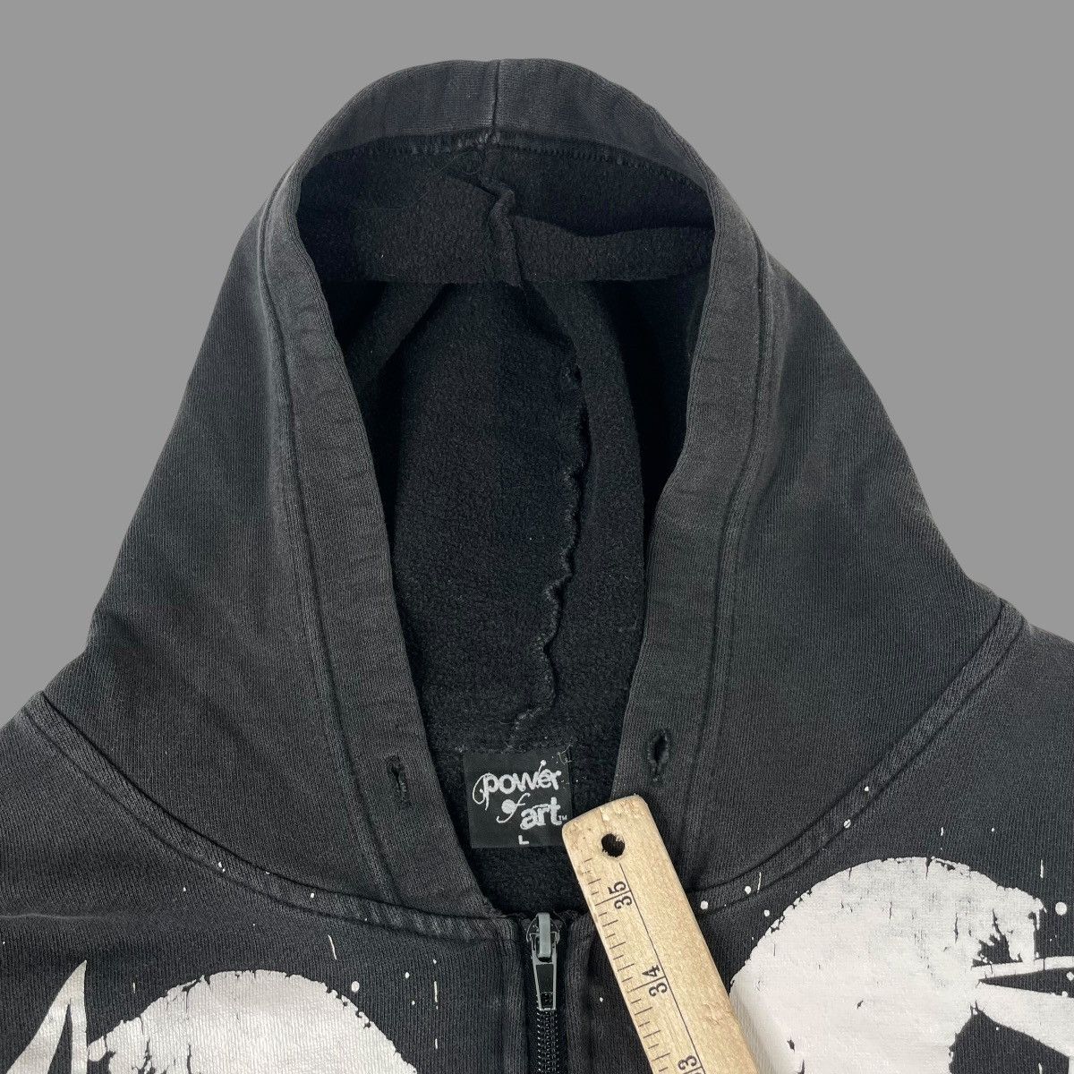Vintage Vintage Y2K skull zip up hoodie Size US L / EU 52-54 / 3 - 5 Thumbnail