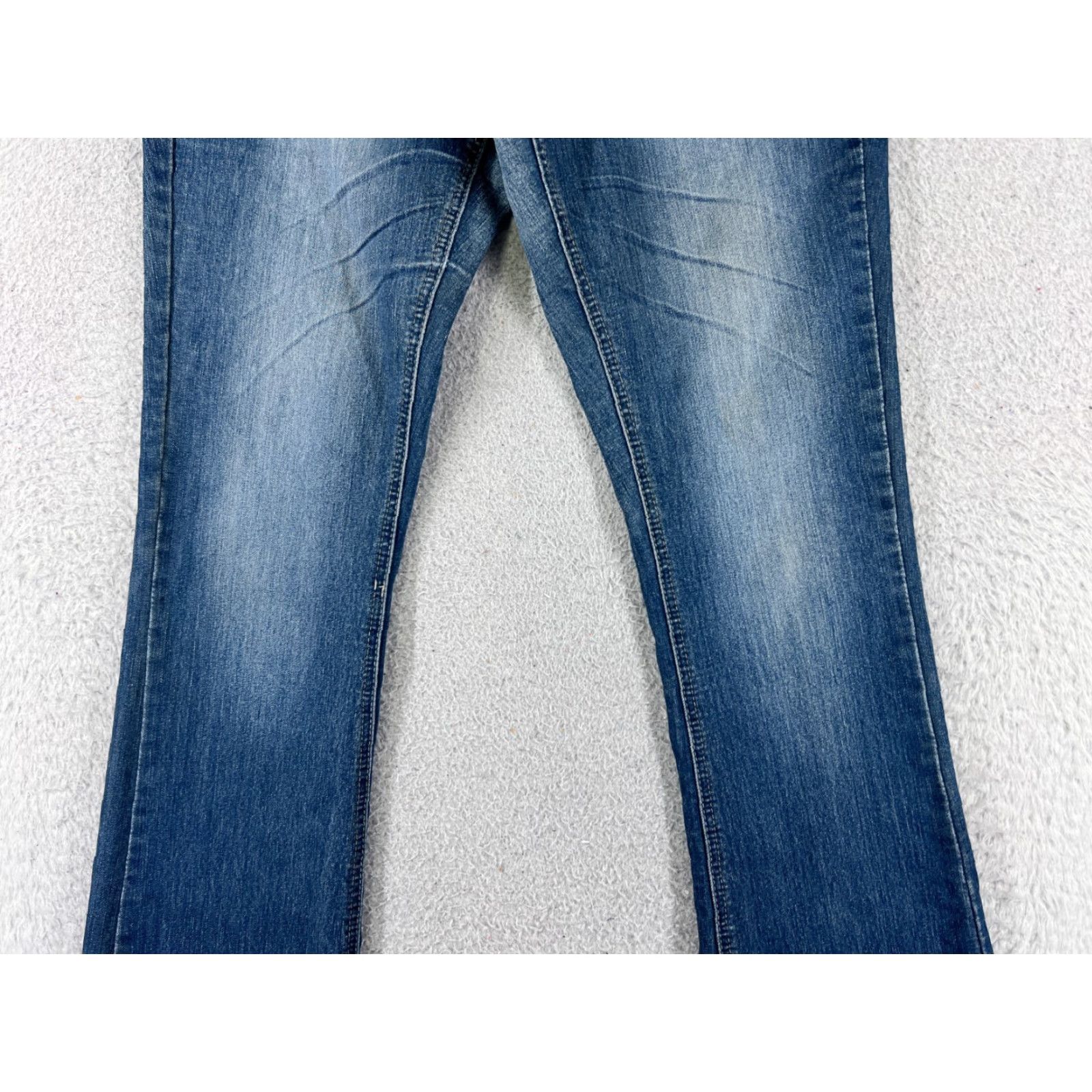 Mossimo Mossimo Jeans Women Bootcut Denim Blue 30x31 Regular 13 Mid Rise Cotton Blend 5-Pocket Design Size 34" / US 12 / IT 48 - 3 Thumbnail