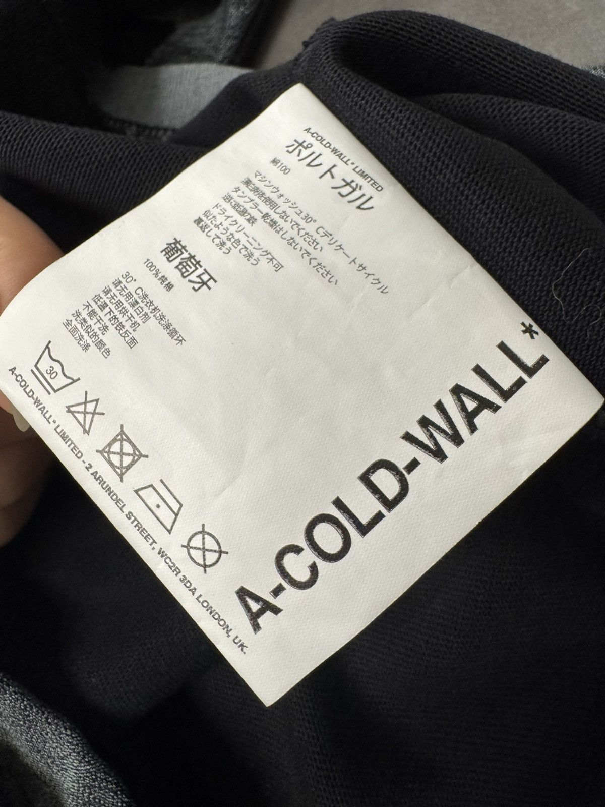 A-COLD-WALL* NWT Abstract Architectural Print Long Sleeve Tee - BLACK, M Size US M / EU 48-50 / 2 - 7 Thumbnail