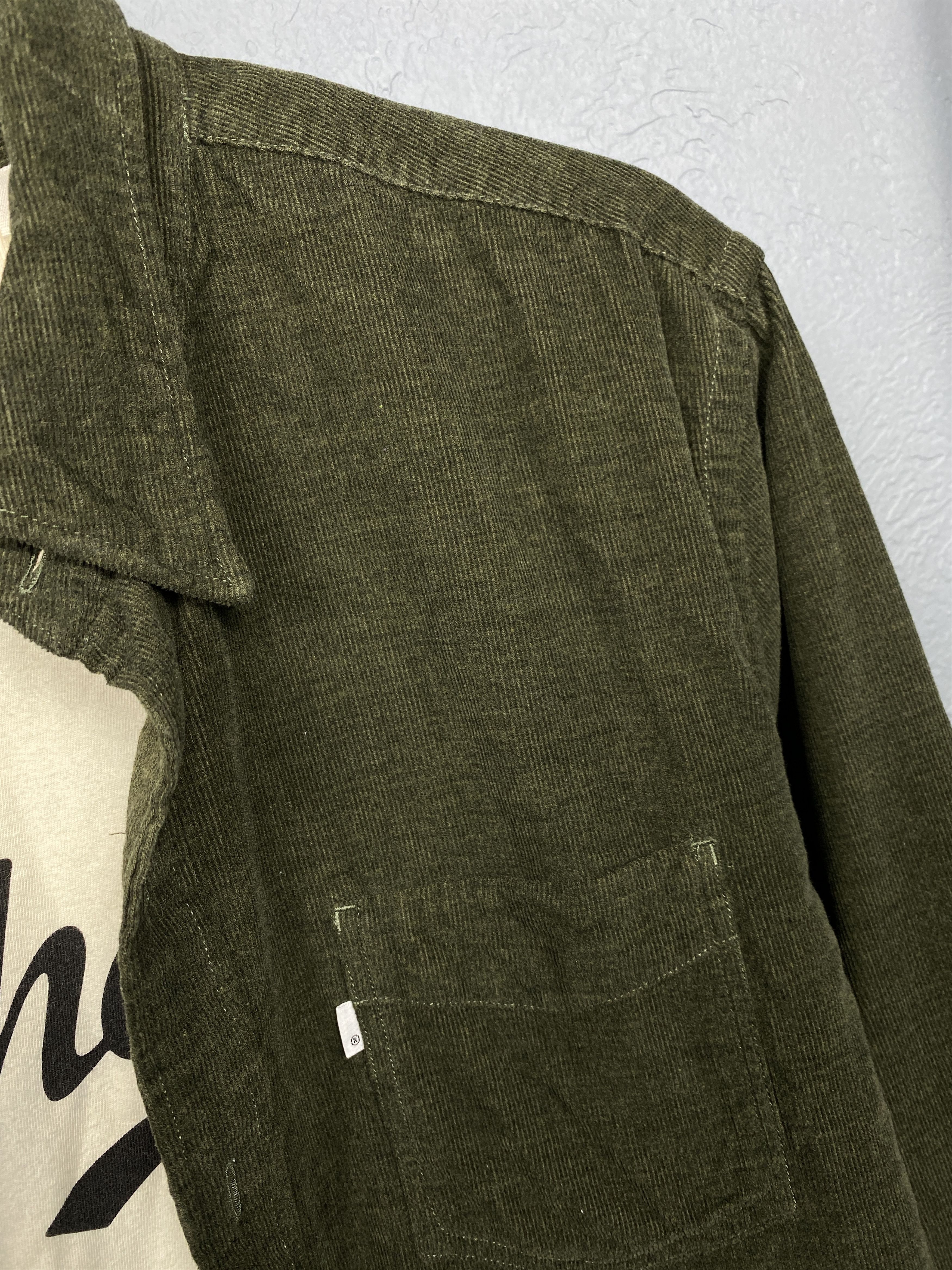 Flannel Levi's Vintage Mens Corduroy Flannel Long Sleeve Shirt Size US L / EU 52-54 / 3 - 3 Thumbnail