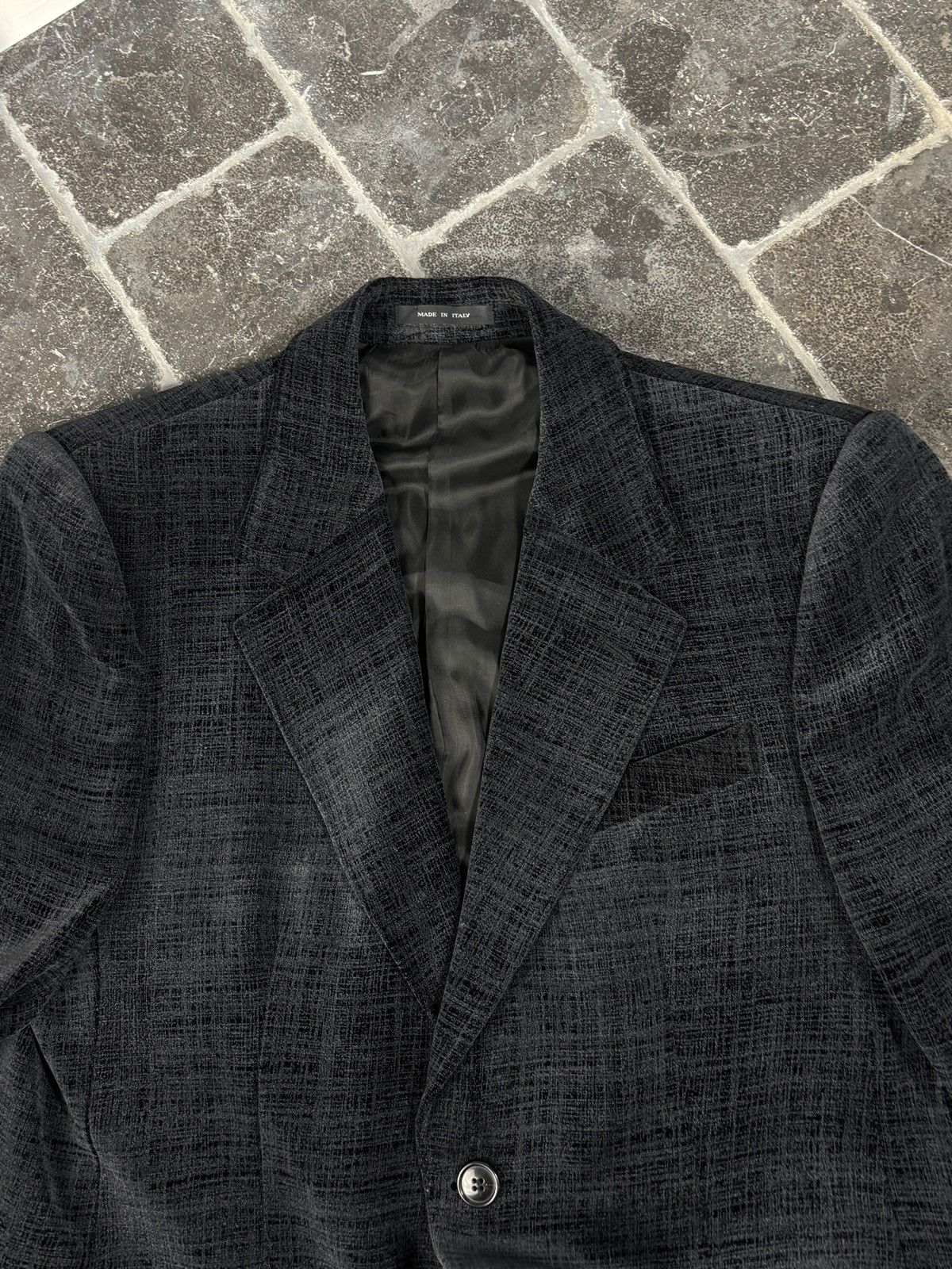 Emporio Armani F/W 2005 Emporio Armani Velvet Suit Jacket Vintage Velour 54 Size 54R - 4 Thumbnail