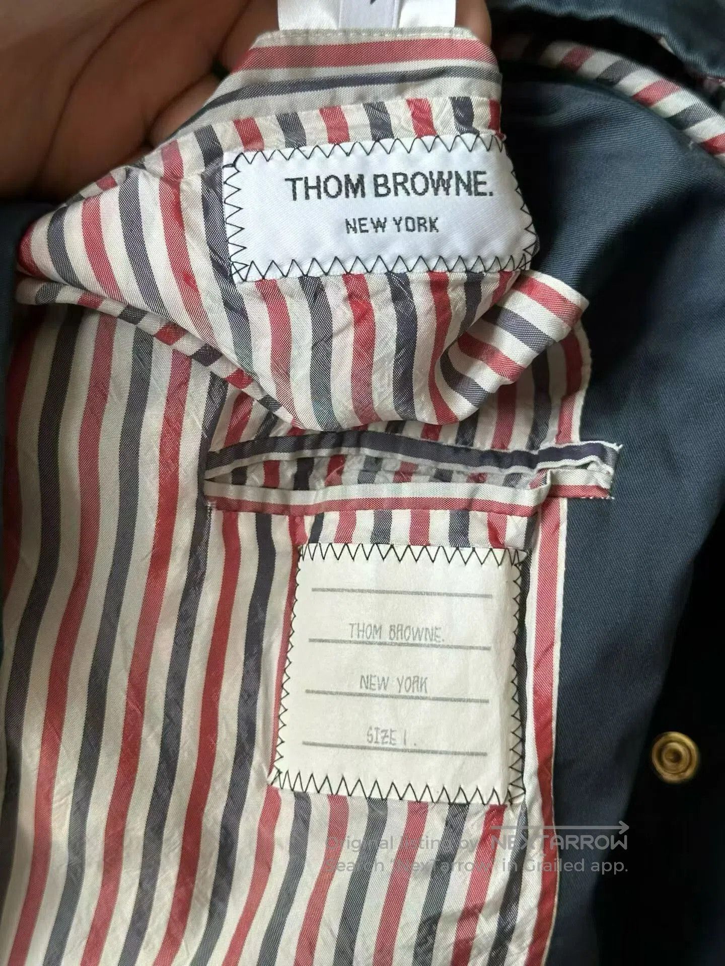 Thom Browne Thom Browne Striped Windbreaker Jacket. Size US S / EU 44-46 / 1 - 4 Thumbnail