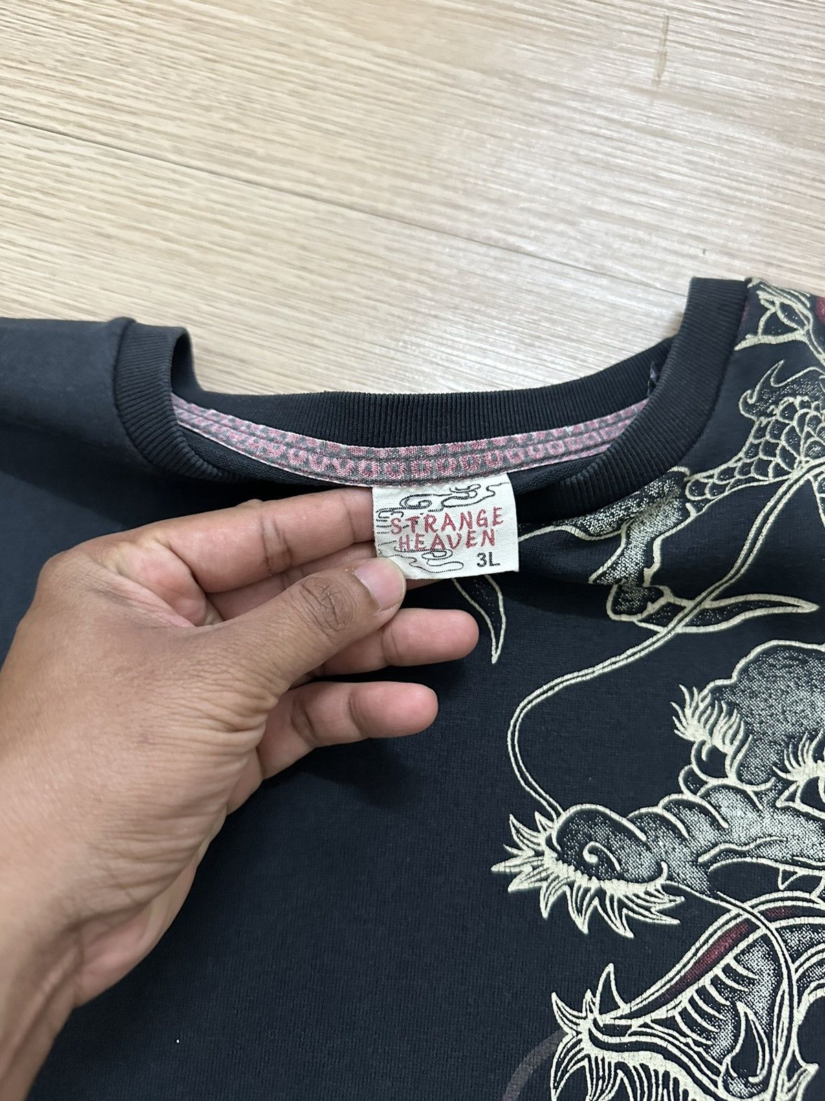 Rare Beautiful Strange Heaven Dragon Sukajan Design L/S Tee