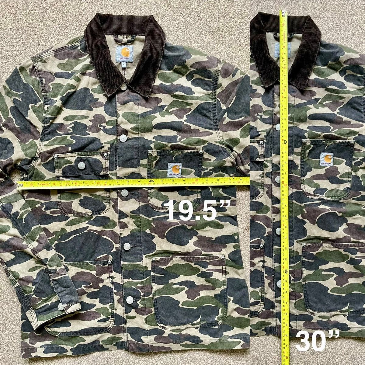 Carhartt Wip Carhartt WIP camo michigan chore jacket -Size L(Japan Stock) Size US L / EU 52-54 / 3 - 10 Thumbnail