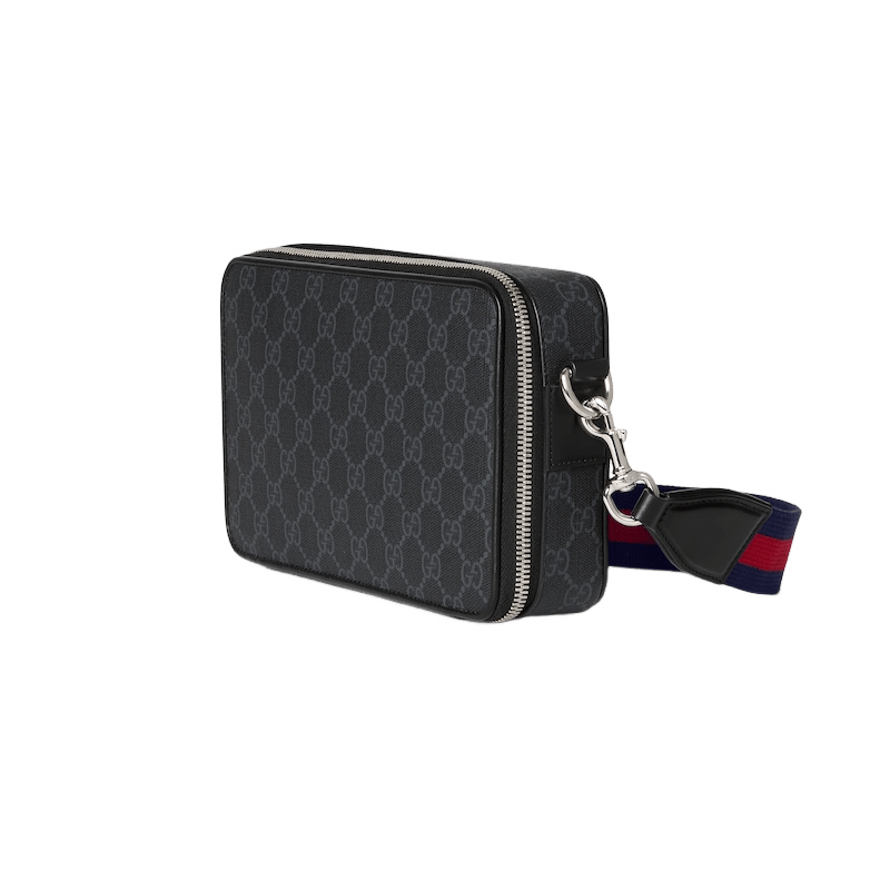Gucci GUCCI $1500 Black GG Canvas Small Shoulder Bag New Size ONE SIZE - 2 Thumbnail