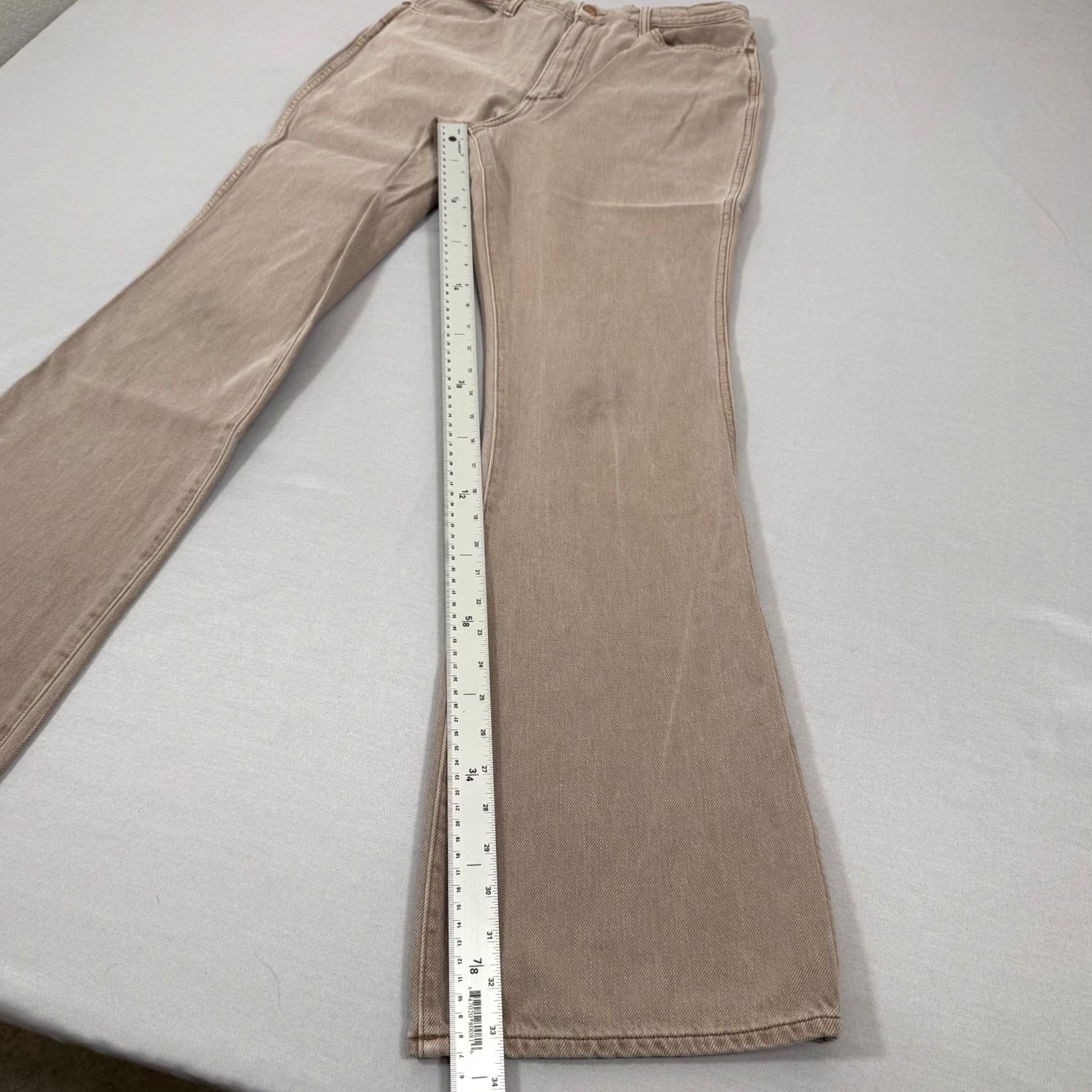 Wrangler Wrangler Jeans Womens 31x34 Beige High Rise Bootcut Denim Pants Size 24" / US 00 / IT 34 - 5 Thumbnail