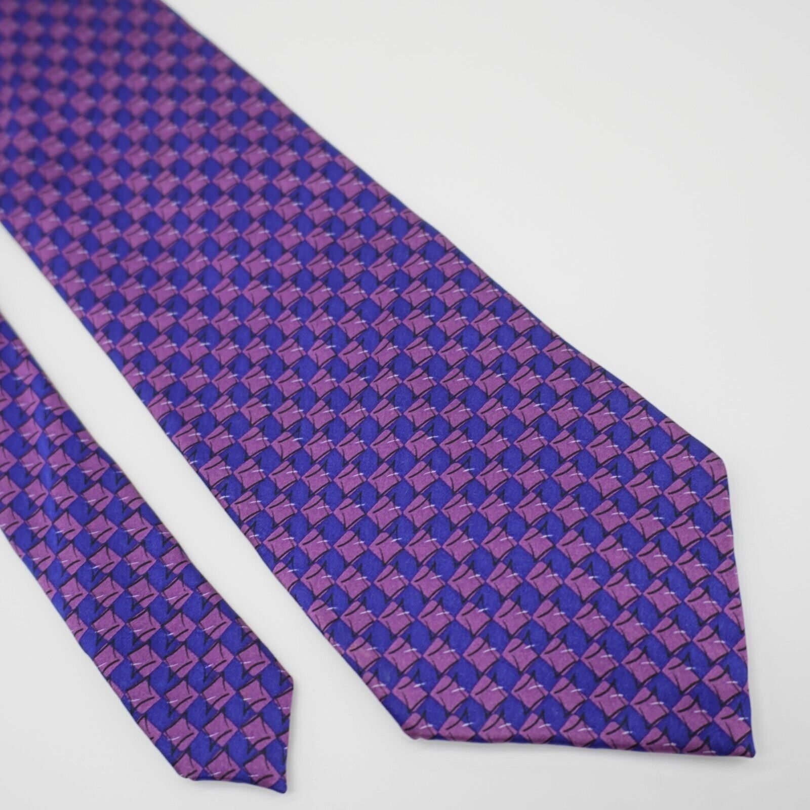 Vintage J. Garcia Purple Blue Print Still Life Collection 18 Geometr Size ONE SIZE - 1 Thumbnail