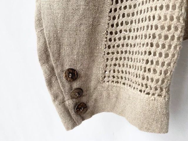 Issey Miyake issey miyake Linen mesh silhouette jacket Size US M / EU 48-50 / 2 - 8 Thumbnail