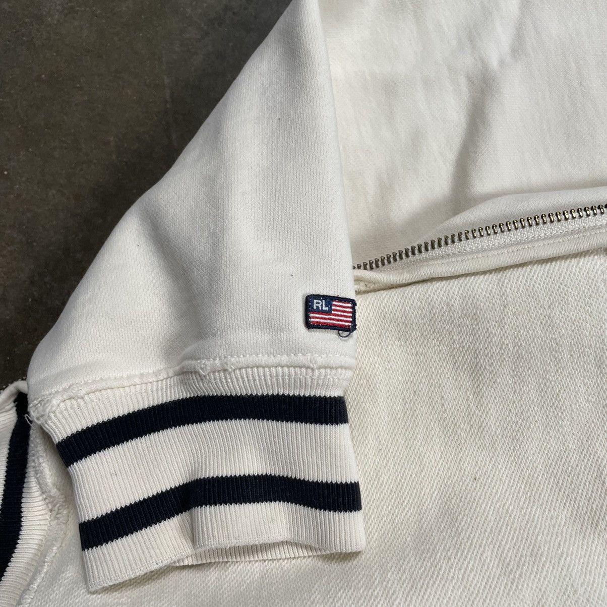 Polo Ralph Lauren × RRL Ralph Lauren × Vintage Vintage Y2K Polo Ralph Lauren Zip Up Hoodie Spellout Skater Size US L / EU 52-54 / 3 - 4 Thumbnail