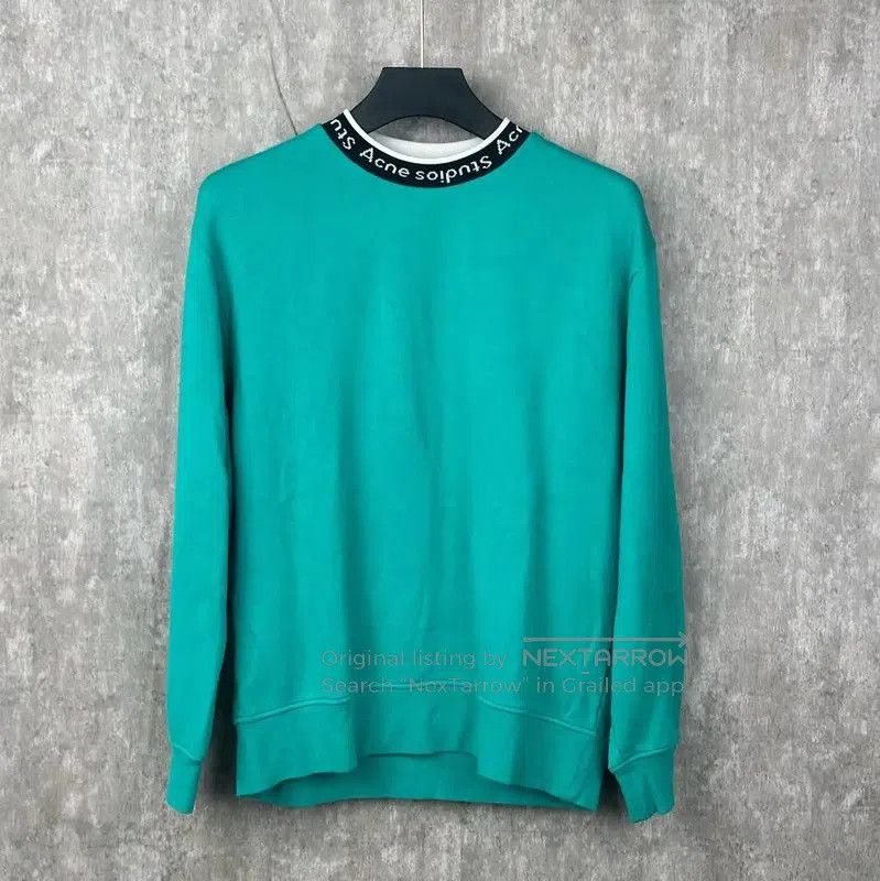 Acne Studios Acne Studios Peacock Green Cotton Sweatshirt. Size US XS / EU 42 / 0 - 1 Thumbnail