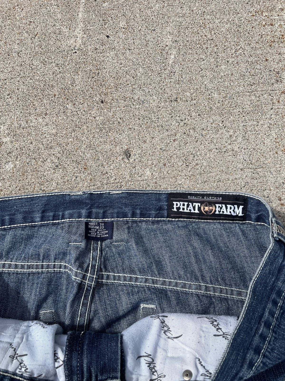 Phat Farm Phat Farm Embroidered Baggy Jeans Size US 38 / EU 54 - 4 Thumbnail
